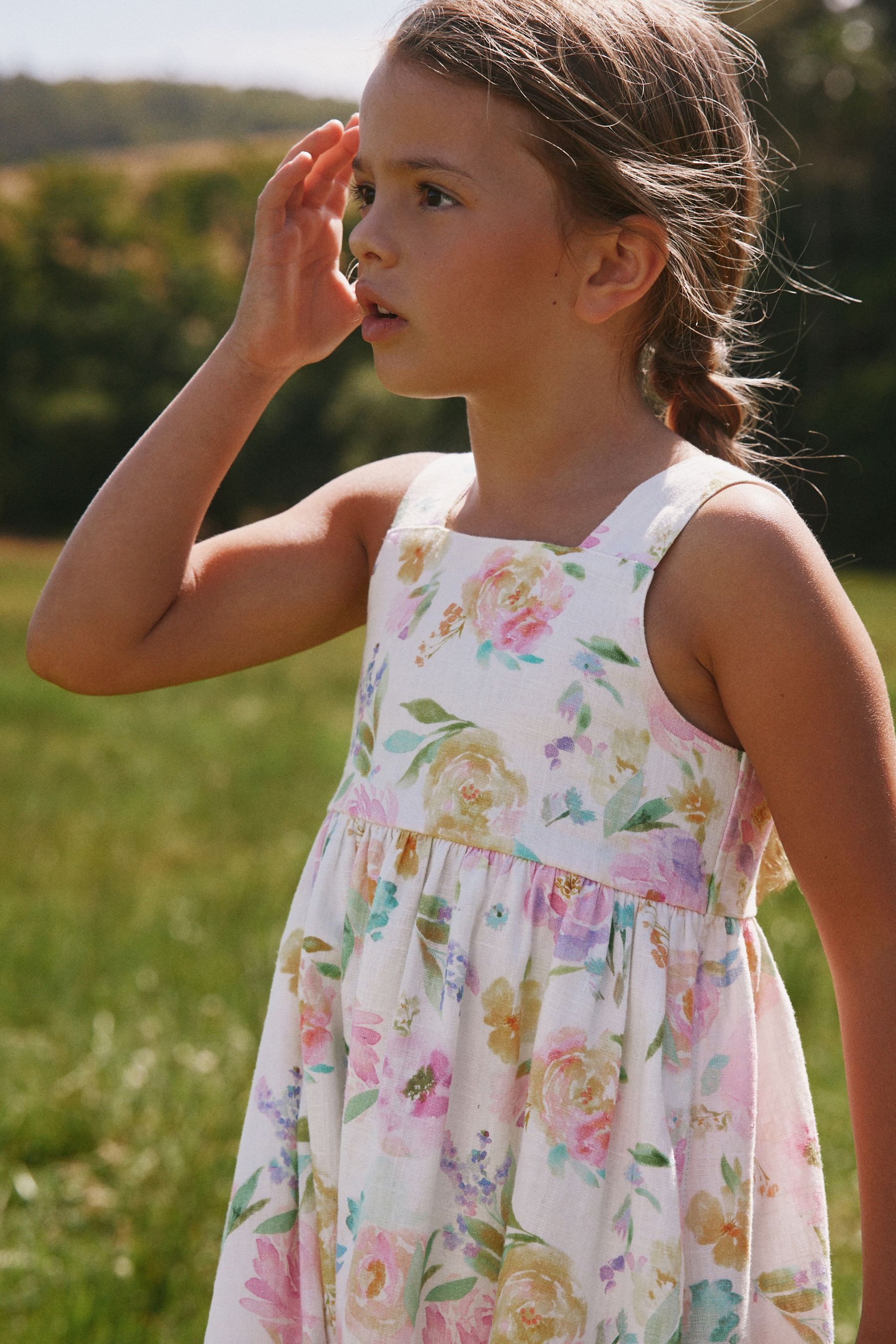 Next Sommerkleid Sommerkleid aus Leinen (1-tlg)