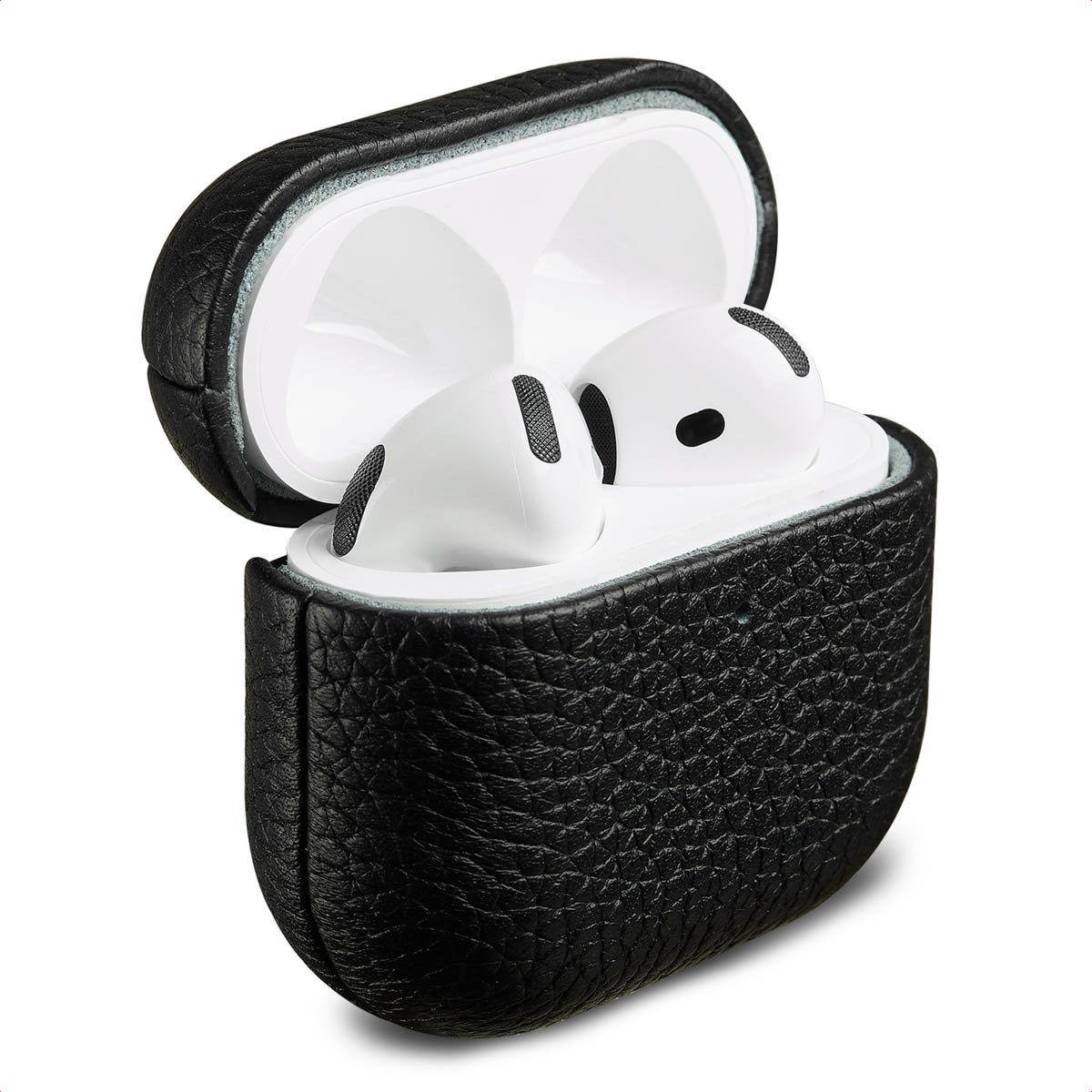 Accezz Kopfhörer-Schutzhülle Accezz Echtleder Case Apple AirPods 5 / 4 - Schwarz
