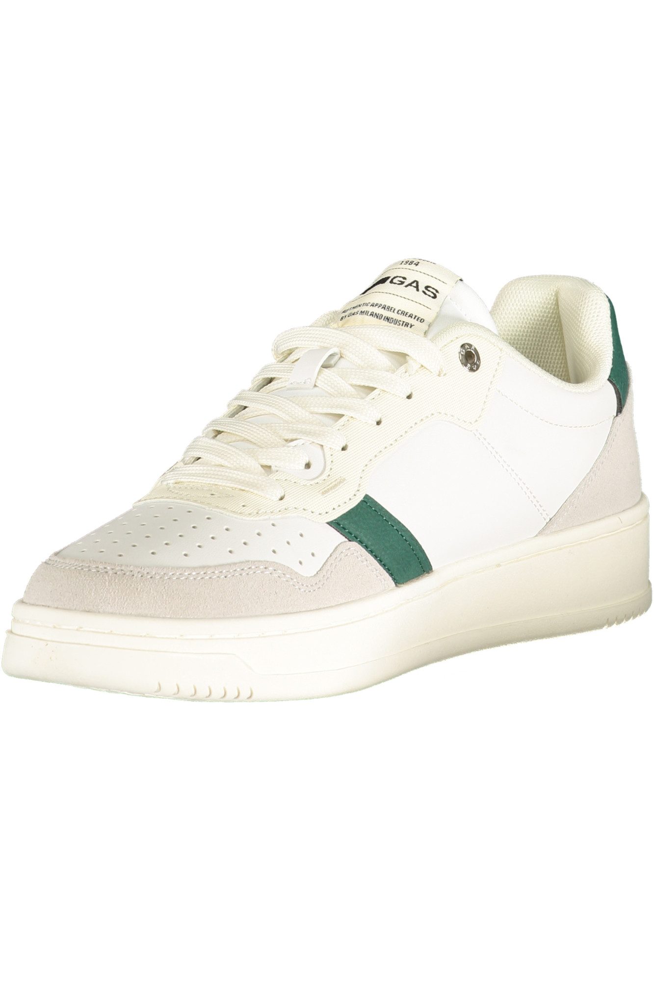 GAS Sneaker Weißer Herrensportschuh: Kontrastdetails &