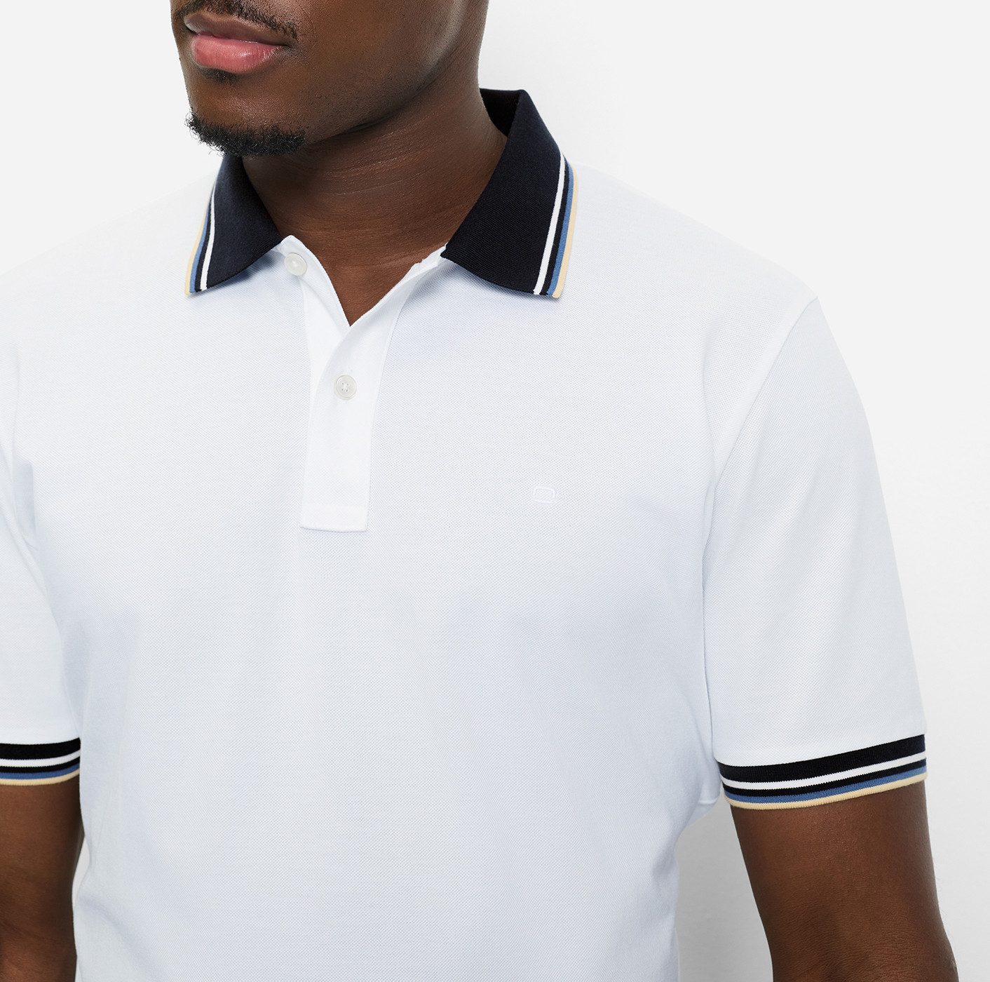 OLYMP Poloshirt Casual farbliche Kontrast-Details – Bild 3 von 5