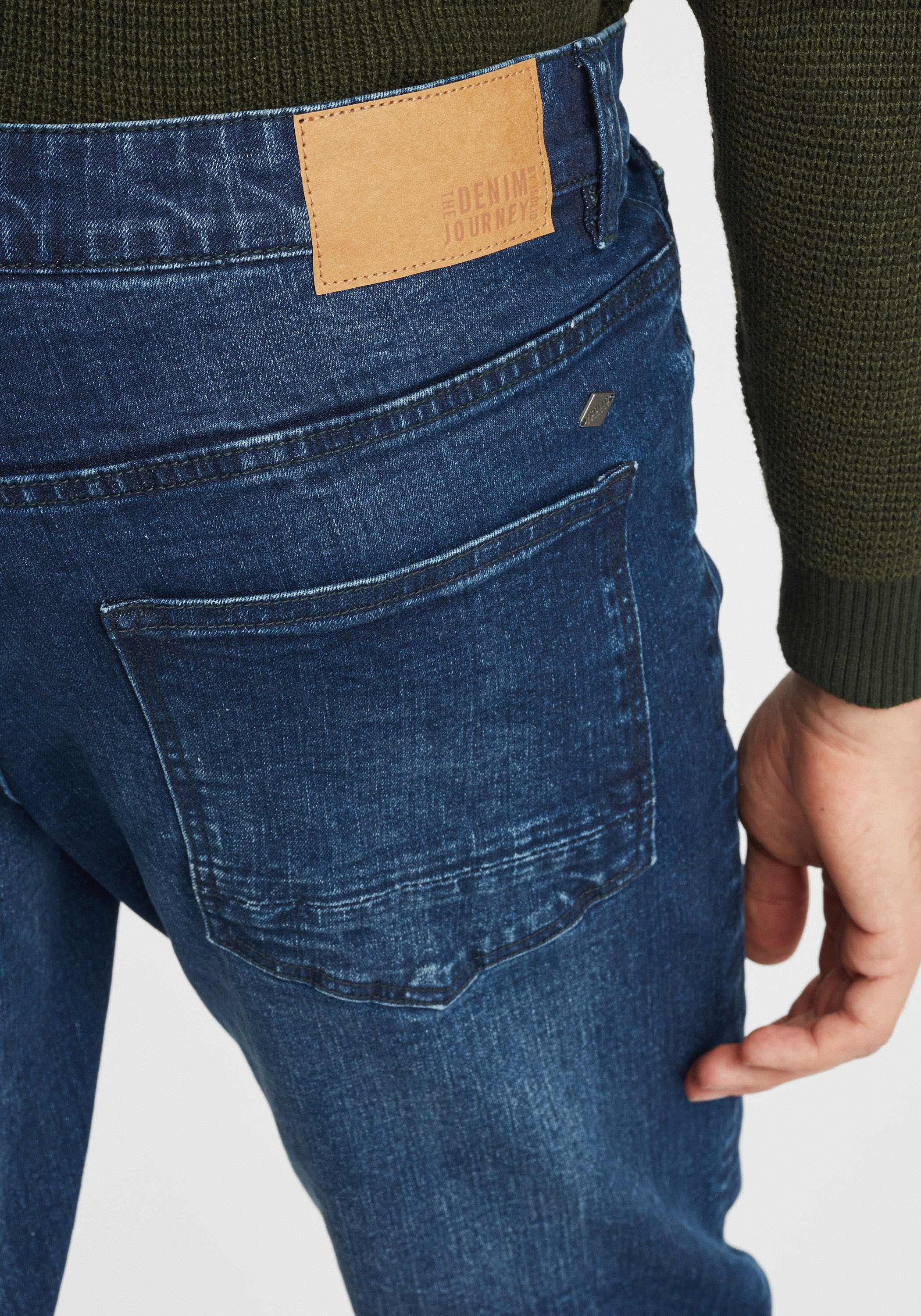 !Solid 5-Pocket-Jeans SDFynn 5-Pocket-Jeans mit Washed-Effekt