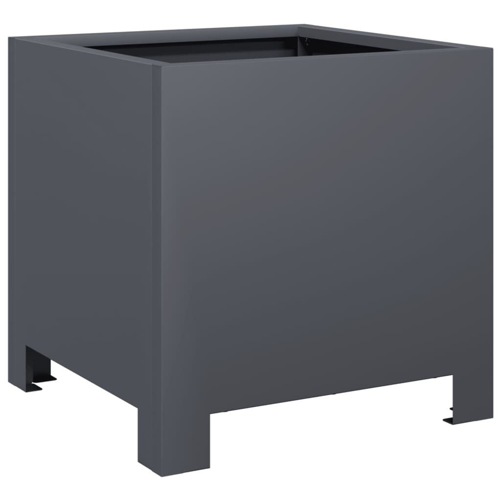 vidaXL Blumentopf Pflanzkübel Anthrazit 30x30x30 Stahl günstig online kaufen