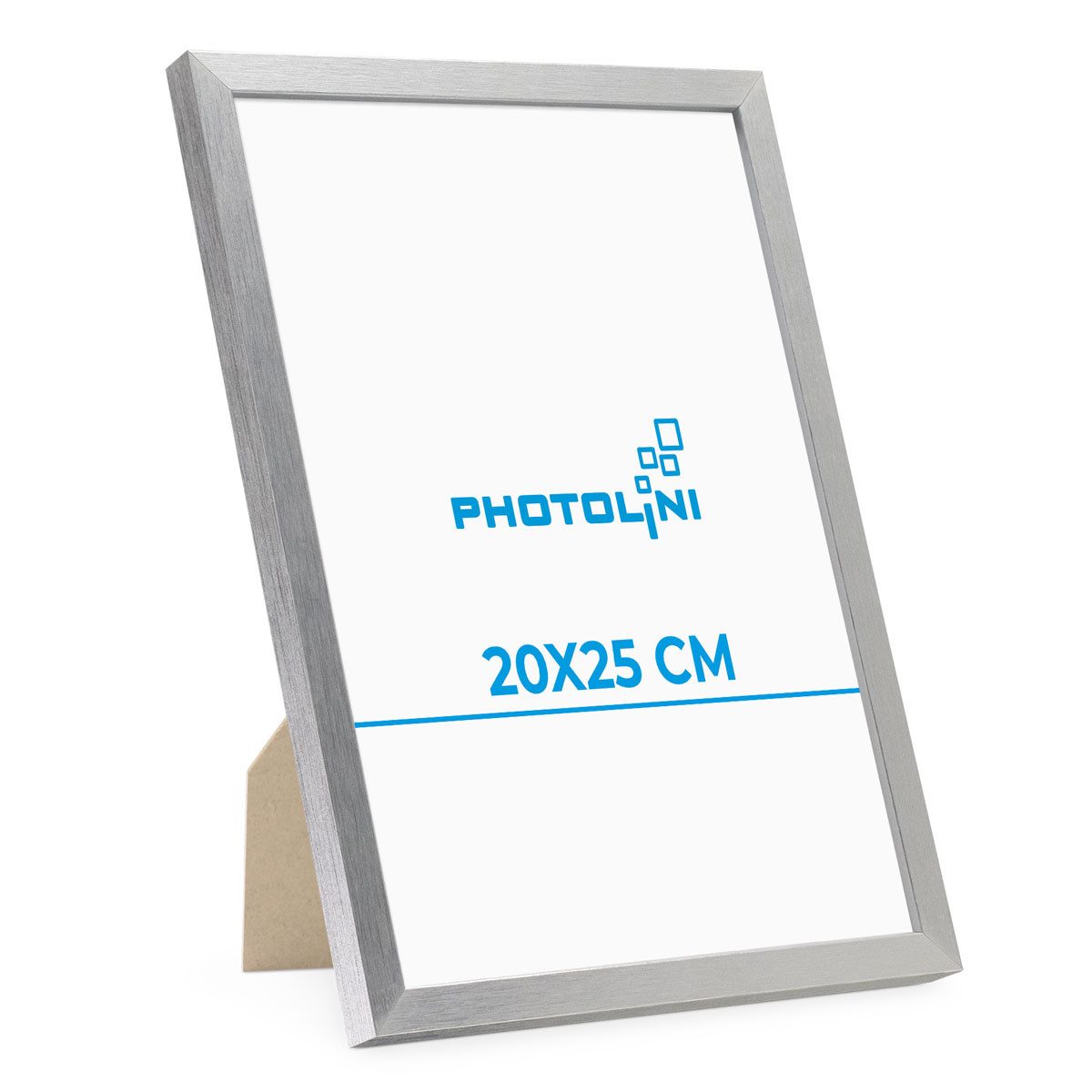 PHOTOLINI Bilderrahmen 20x25 cm Poster-Rahmen, zum Aufhängen & Aufstellen, (1 Rahmen), MDF Holz, bruchsicheres Acrylglas, für Fotos & Poster
