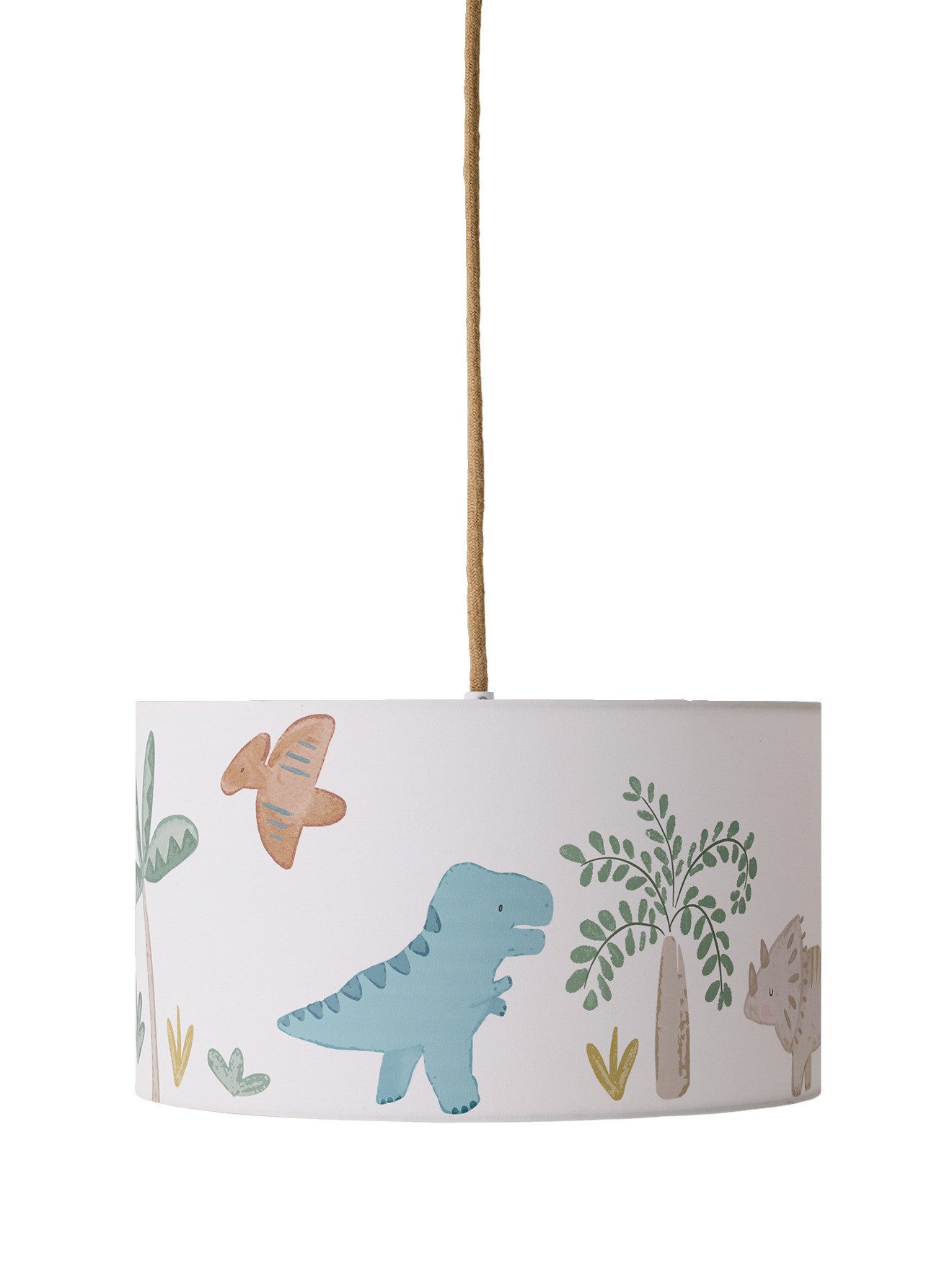 vertbaudet Lampenschirm Kinderzimmer Hängelampenschirm MINISAURUS günstig online kaufen