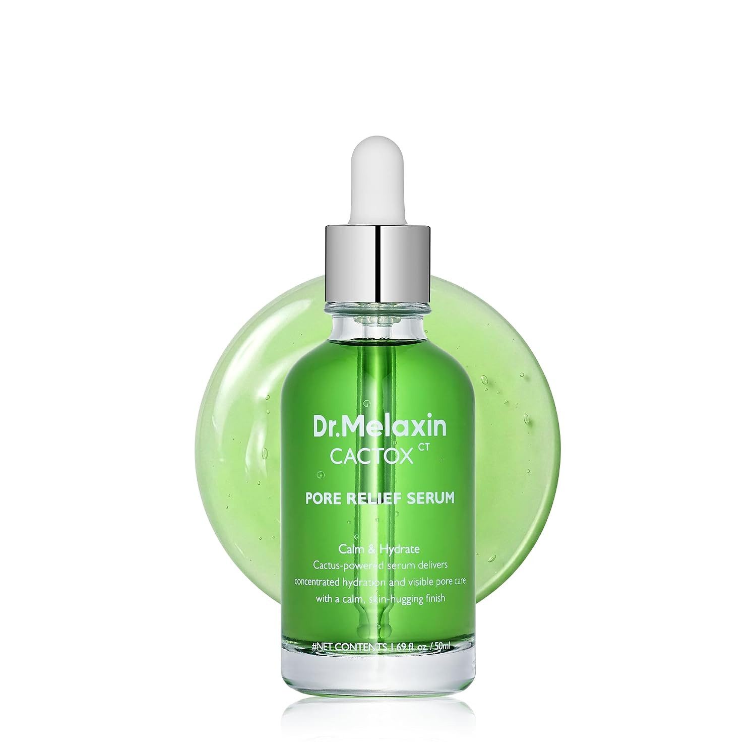 Dr.Melaxin Gesichtsserum Cactox Pore Relief Serum 50ml - Jelly Gesichtsserum mit Kaktus-Extrakt Niacinamide, Sodium DNA und Hyaluronsäure für, hydratisierte Haut und ein verfeinert wirkendes Porenbild