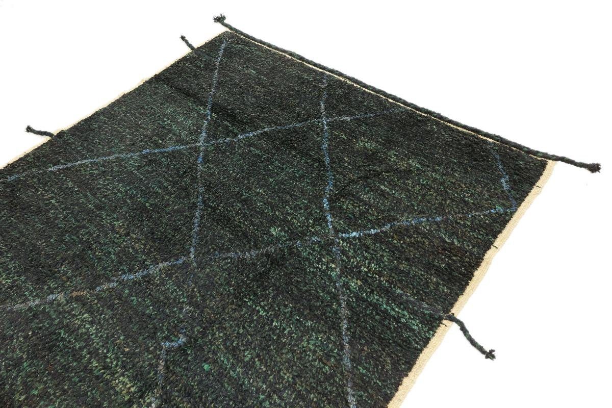mm Maroccan Orientteppich rechteckig, Höhe: Berber Nain 162x258 Handgeknüpfter Orientteppich, Design Moderner Trading, 25