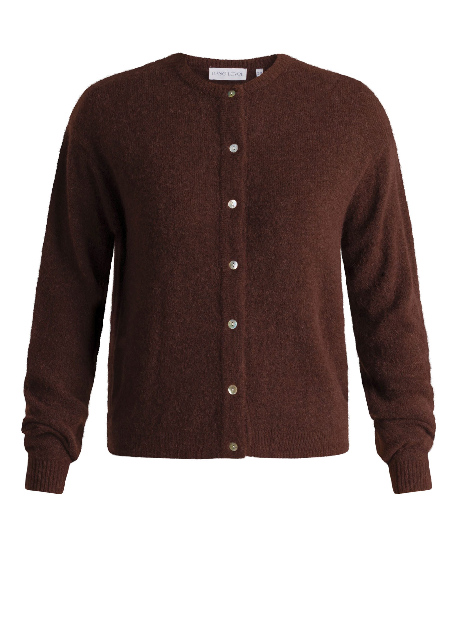 Base Level Cardigan Yuli mit Woll-Anteil und Knopfleiste – Bild 4 von 5