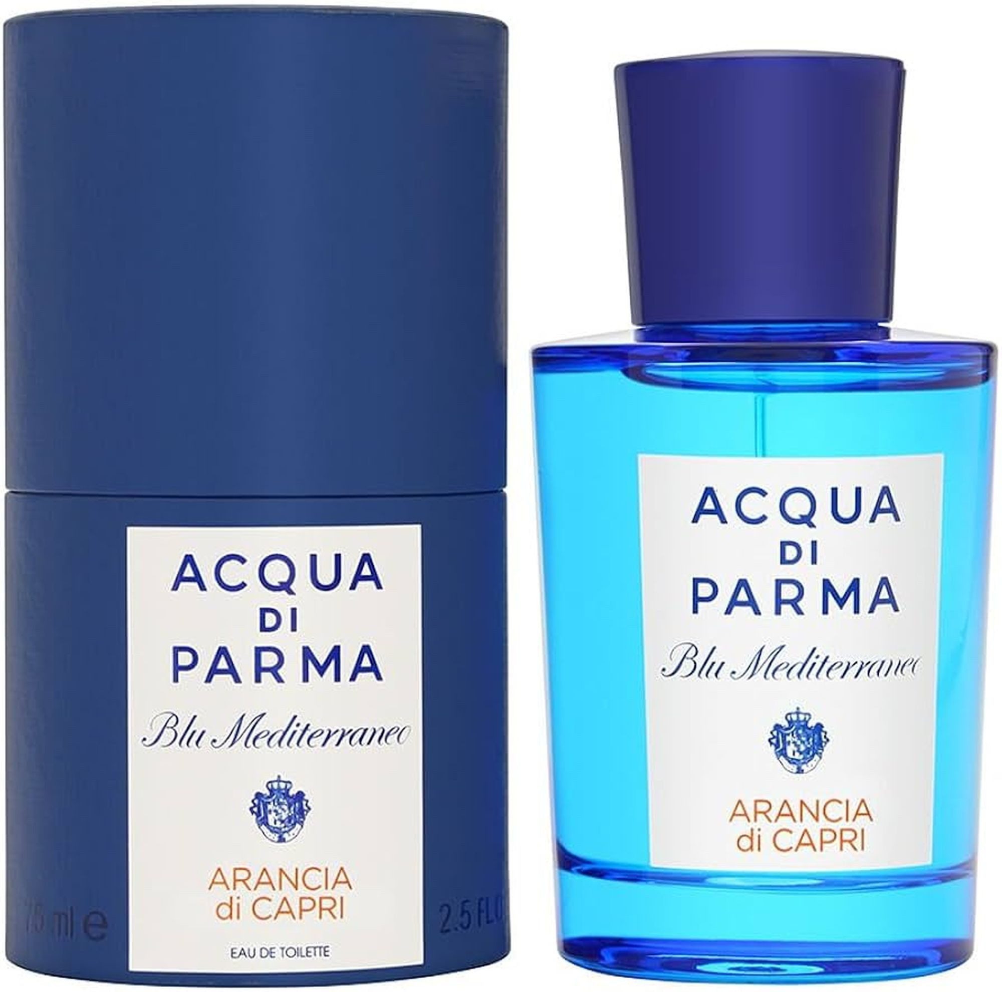 Acqua di Parma Duft-Set Blu Mediterraneo Eau de Toilette (EDT) Damen Herren Spray, Frisch-zitrischer Duft mit Orange, Mandarine, Kardamom und Moschus