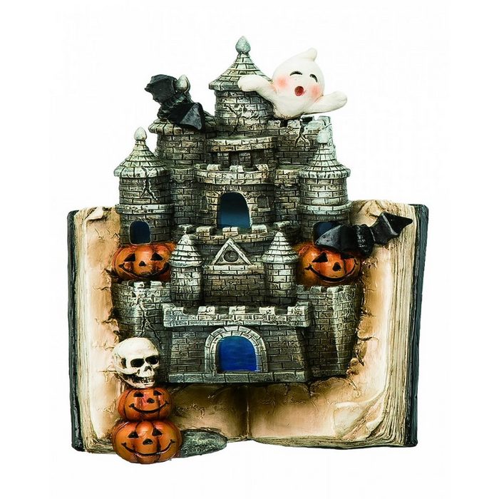Horror-Shop Dekofigur Spooky Geisterschloss als Deko für Halloween 19 cm