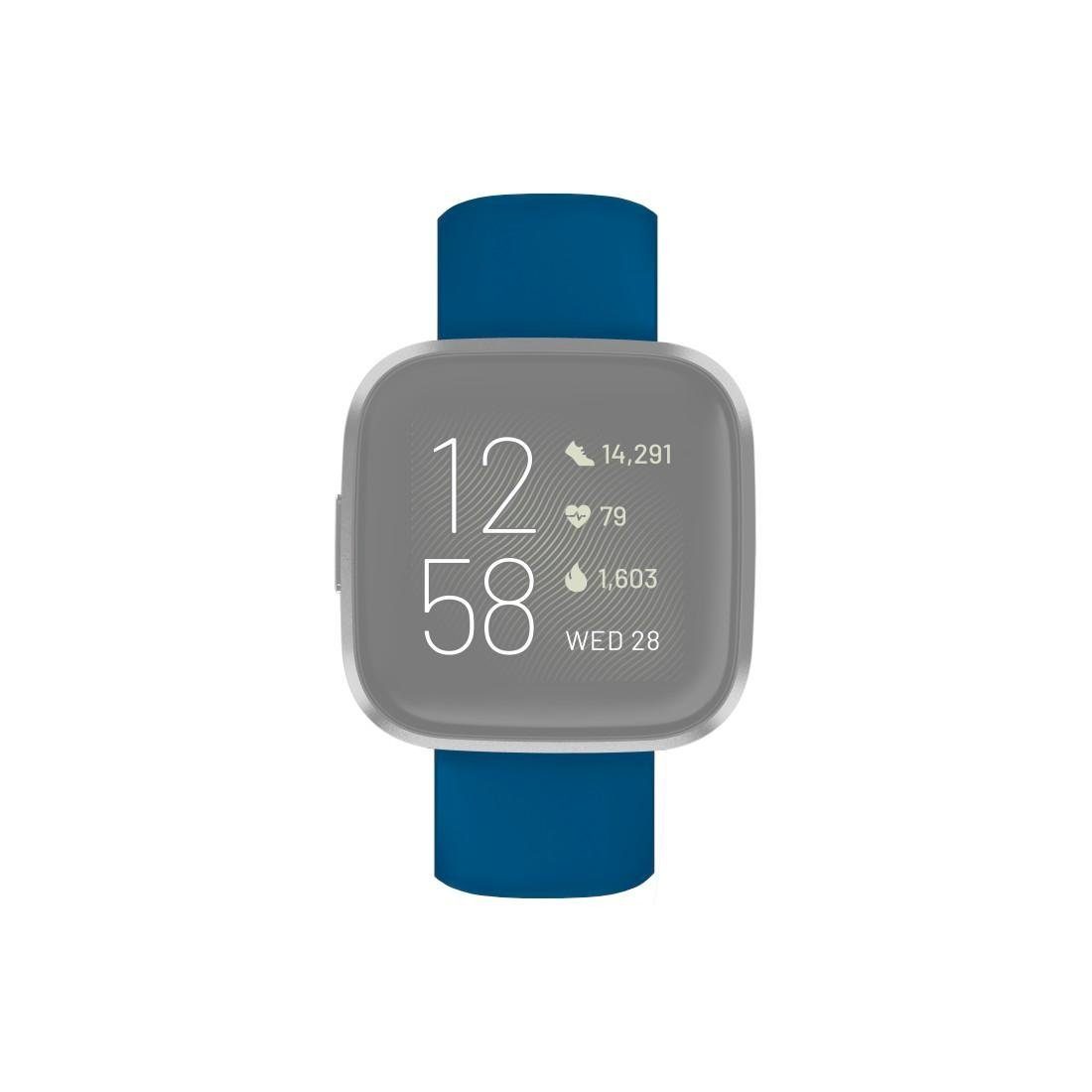 Hama Smartwatch-Armband Ersatzarmband 22mm, Versa/Versa cm 22,7 Fitbit für Versa blau Lite, 2