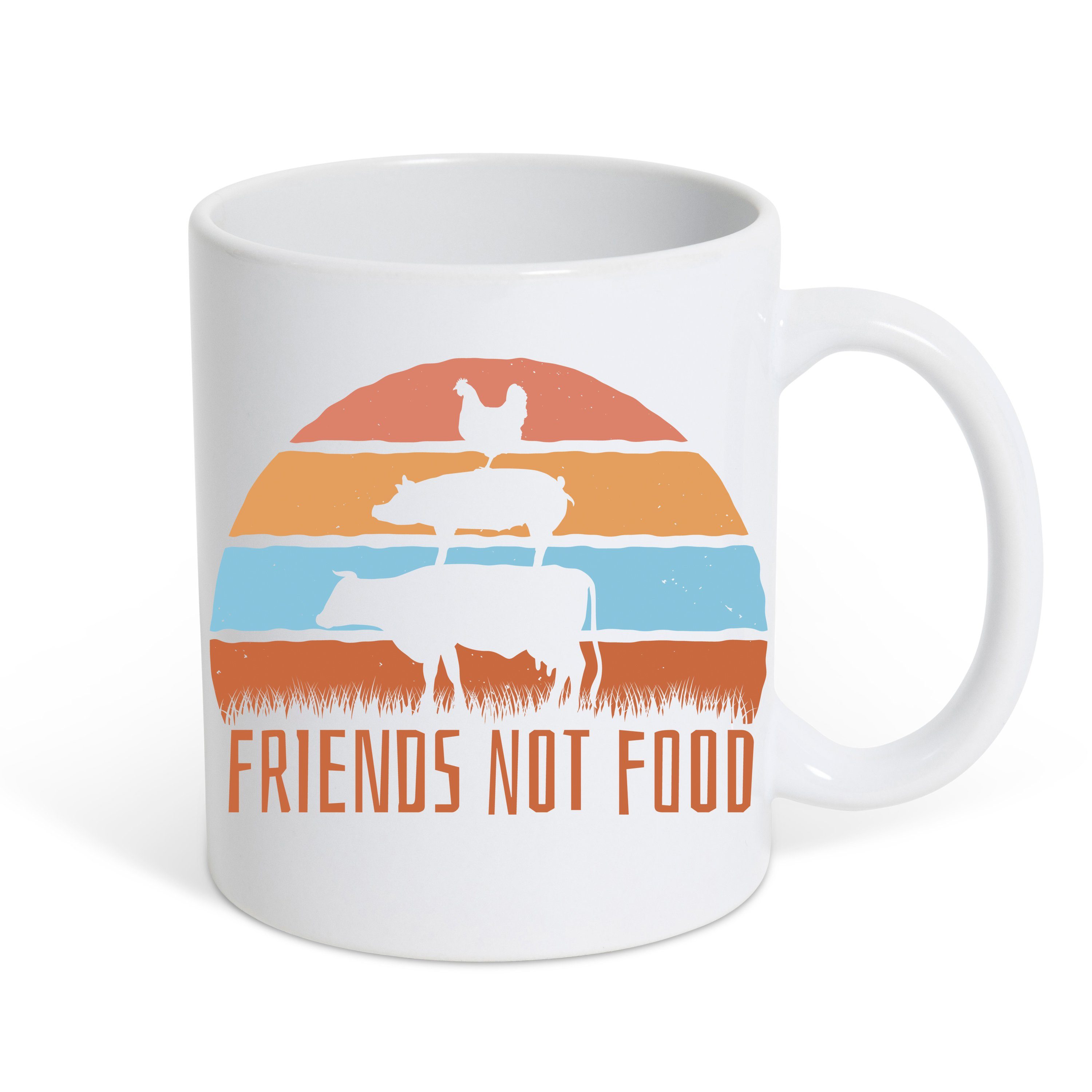 Tasse Friend Not Food Kaffeetasse Geschenk