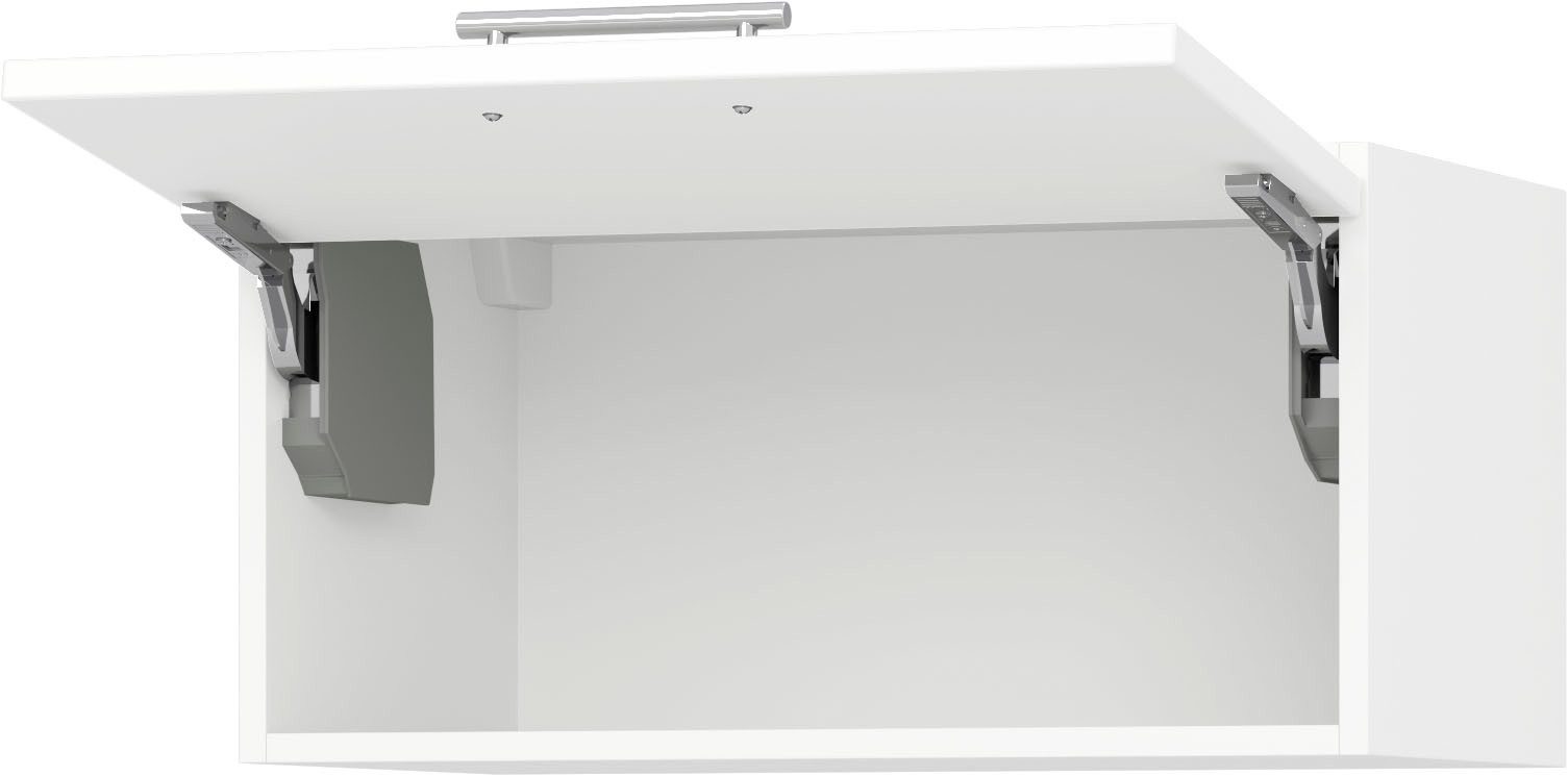 KOCHSTATION Hängeschrank "KS-Scafa" in mehreren Breiten, Höhe 30 cm, mit Klappe