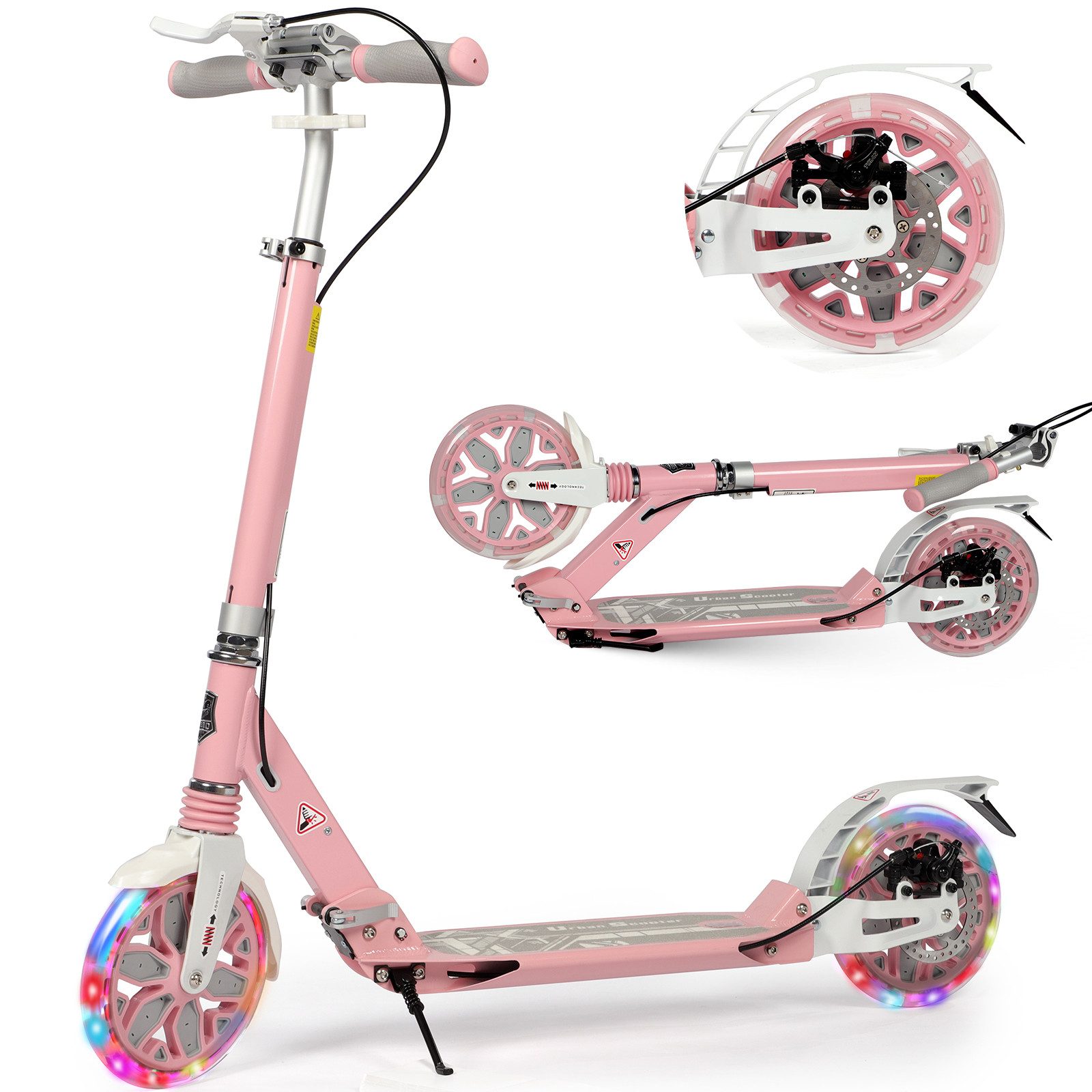 Tretroller Kickscooter für Kinder ab 8–12 Jahren