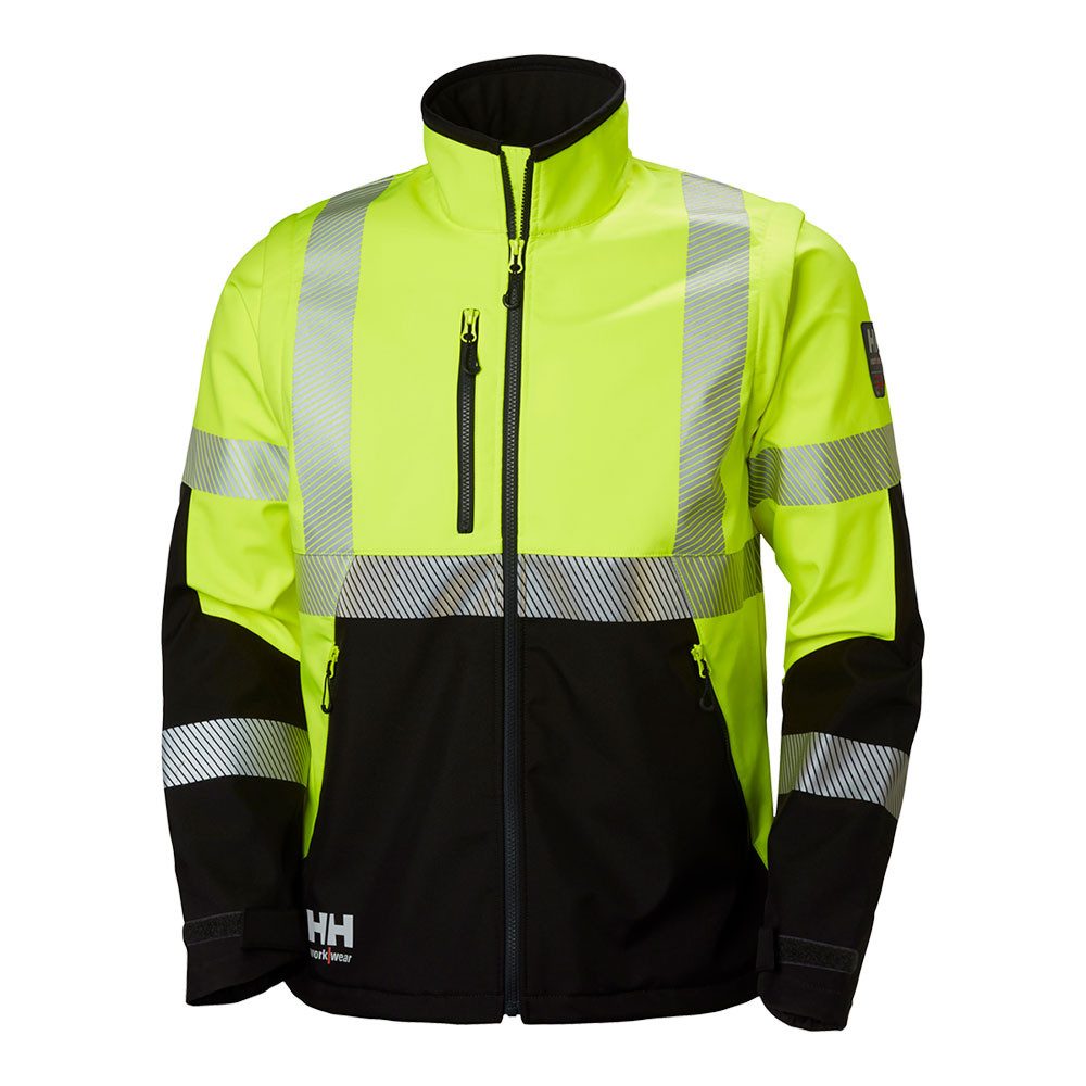 Arbeitsjacke Warnschutz Softshelljacke 2in1 "ICU"