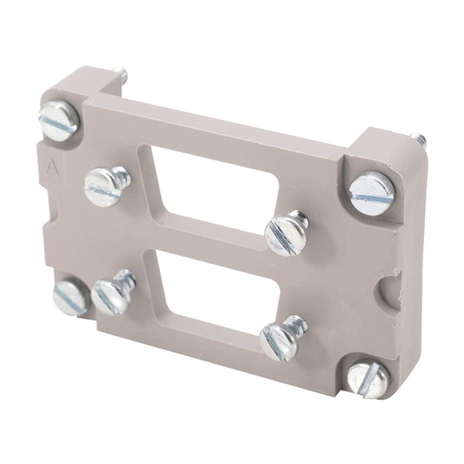 Harting DIN-Stecker Titel:Han 6B D-Sub Adapterplatte für D-Sub 2x 9-polig passend für 6B, Keine Verpackungseinheiten, Kein Mindestauftragswert