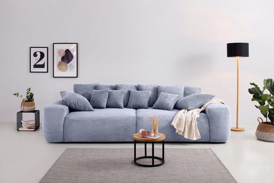 HOME AFFAIRE Big-Sofa GLAMOUR, Boxspringfederung - Einrichtungsbeispiel
