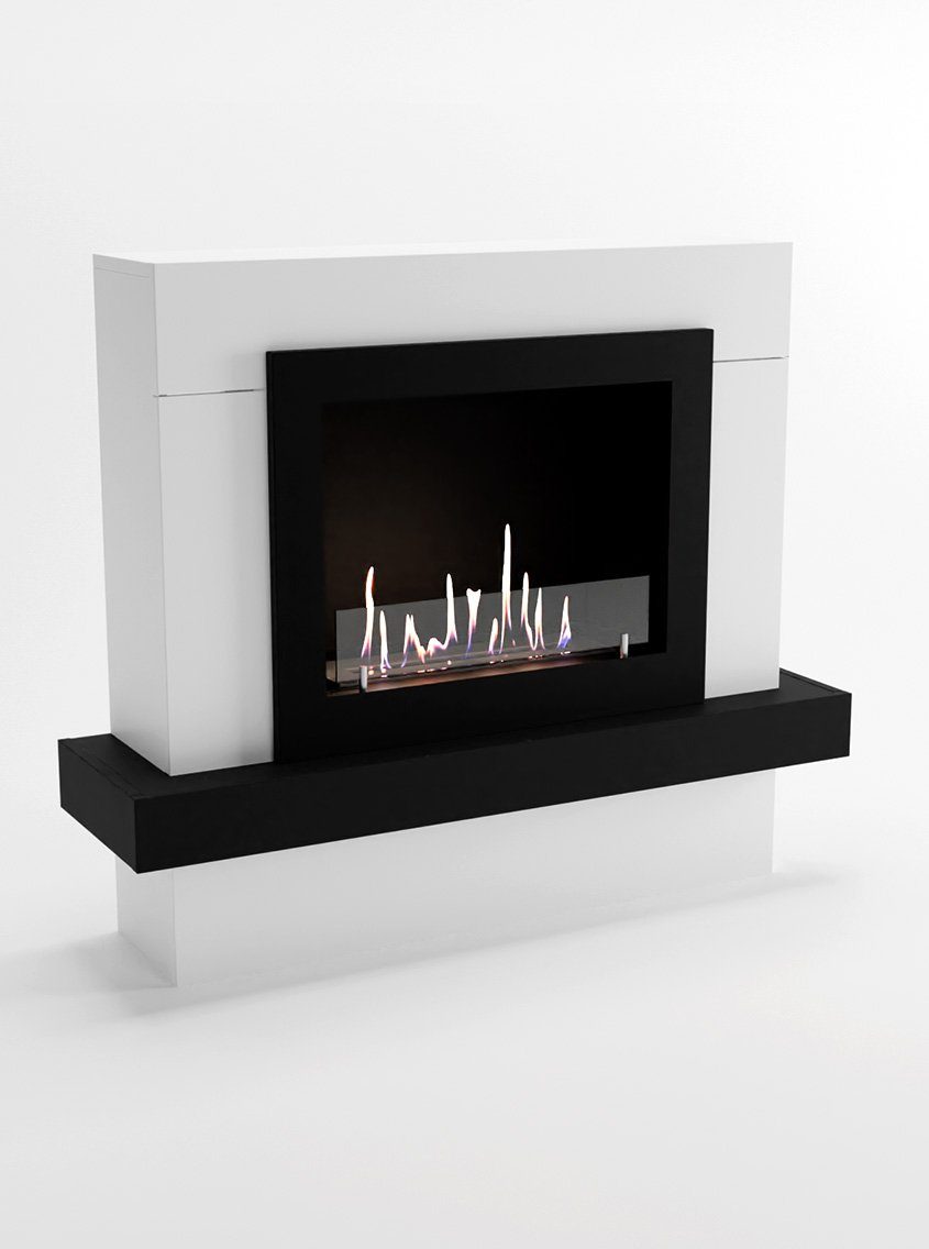 GLOW FIRE Echtfeuer-Dekokamin Larvik Ethanol Kamin, Bioethanol Kamin mit 3h günstig online kaufen