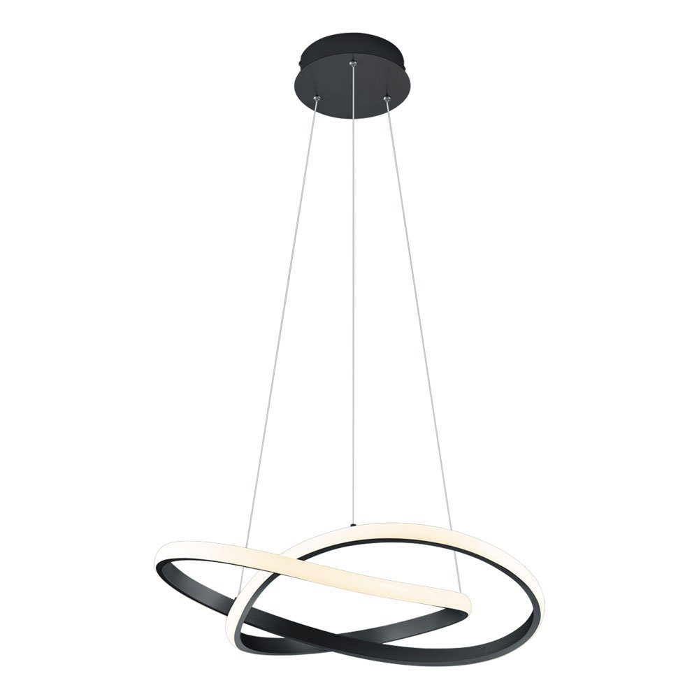 Reality Leuchten LED Pendelleuchte, LED-Leuchtmittel fest verbaut, Warmweiß, LED Design Hänge Decken Lampe Wohn Ess Zimmer Pendel Leuchte DIMMBAR