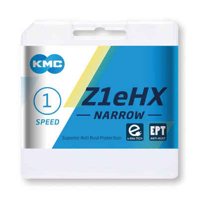 KMC Fahrradketten Kette Z1eHX Narrow EPT 1/2 x 3/32", 128 Glieder, 7,8 mm