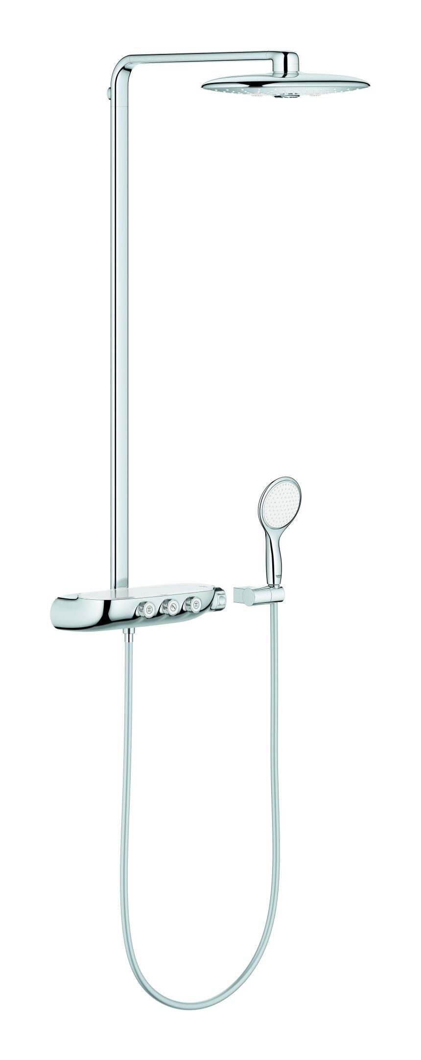 Grohe Duschsystem Rainshower System Smartcontrol, 2 Strahlart(en), Rainshower SmartControl Duo 360 m. Thermostatbatterie Ausladung 500
