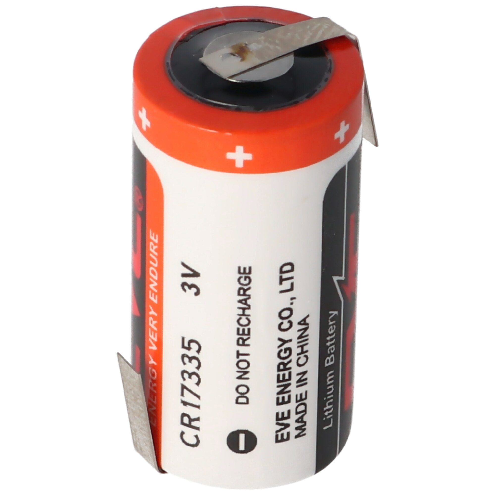 EVE »EVE CR17335 3V Lithium Batterie mit Lötfahnen oder« Batterie