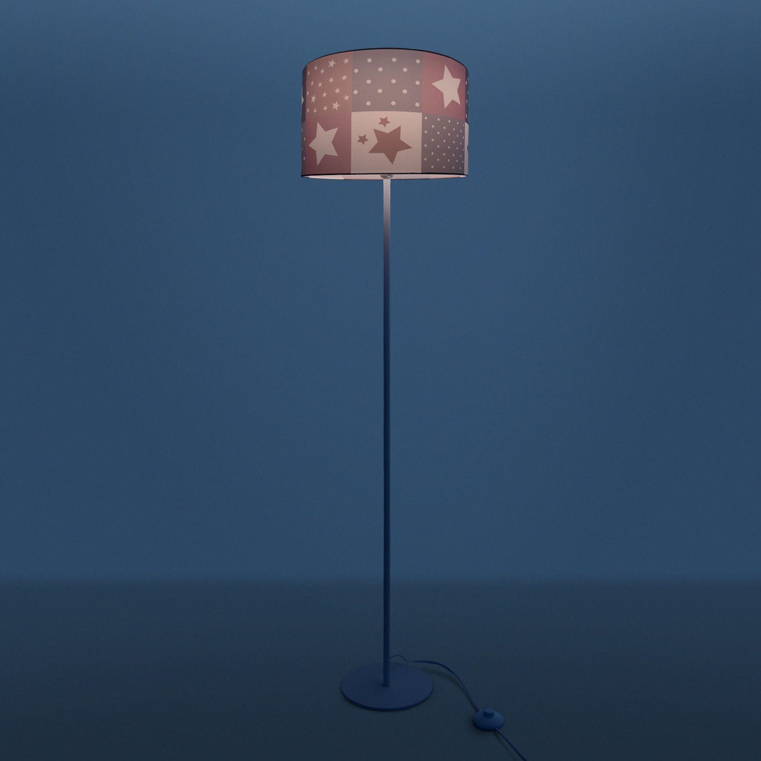 ohne Kinderlampe Stehlampe Motiv, E27 345, Sternen Leuchtmittel, Paco Kinderzimmer Lampe LED Cosmo Stehleuchte Home