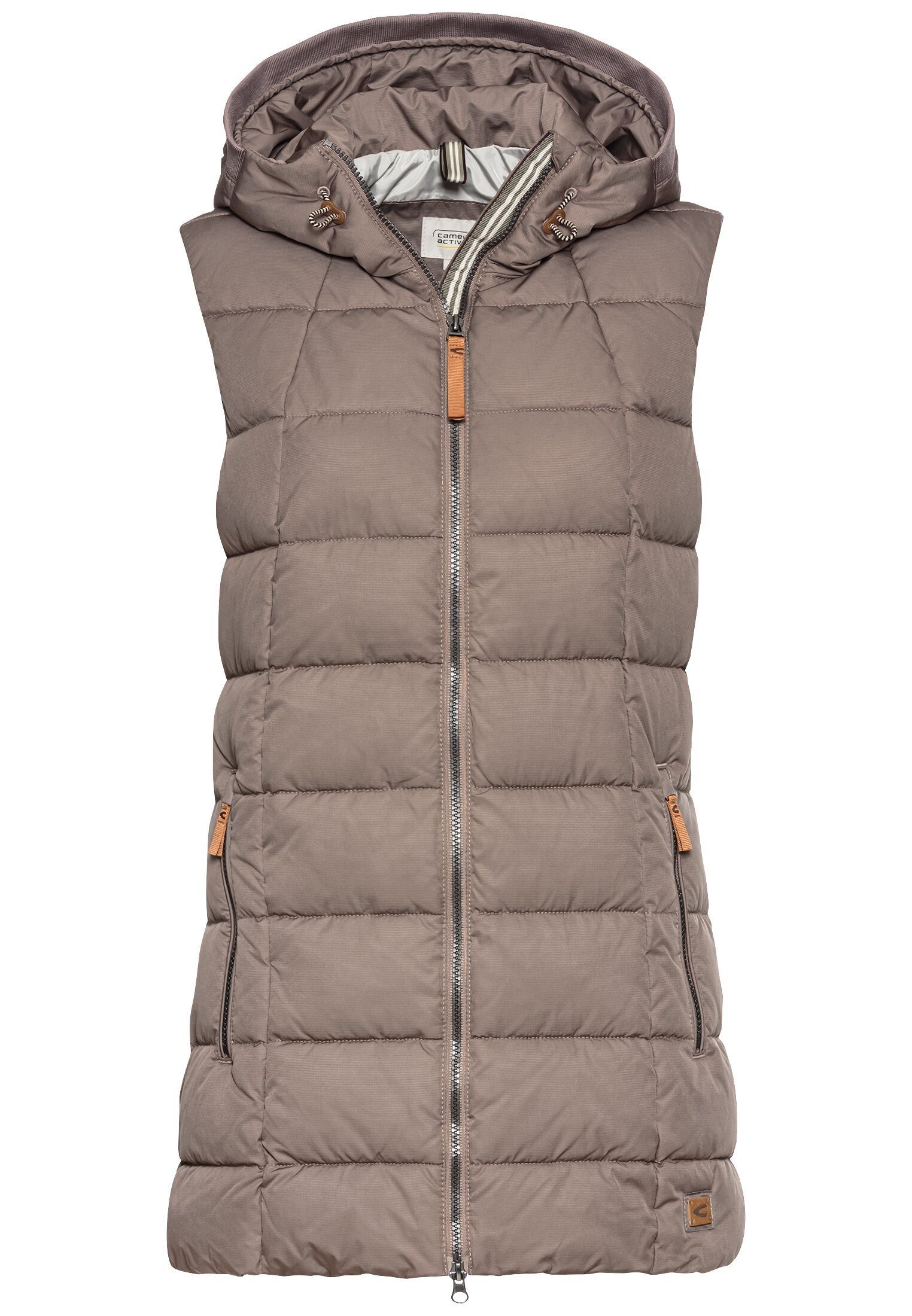 camel active Longweste Lange Weste mit Kapuze günstig online kaufen