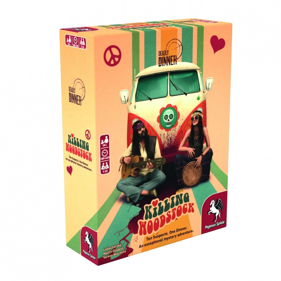 Pegasus Spiele Spiel, Deadly Dinner - Killing Woodstock - englisch