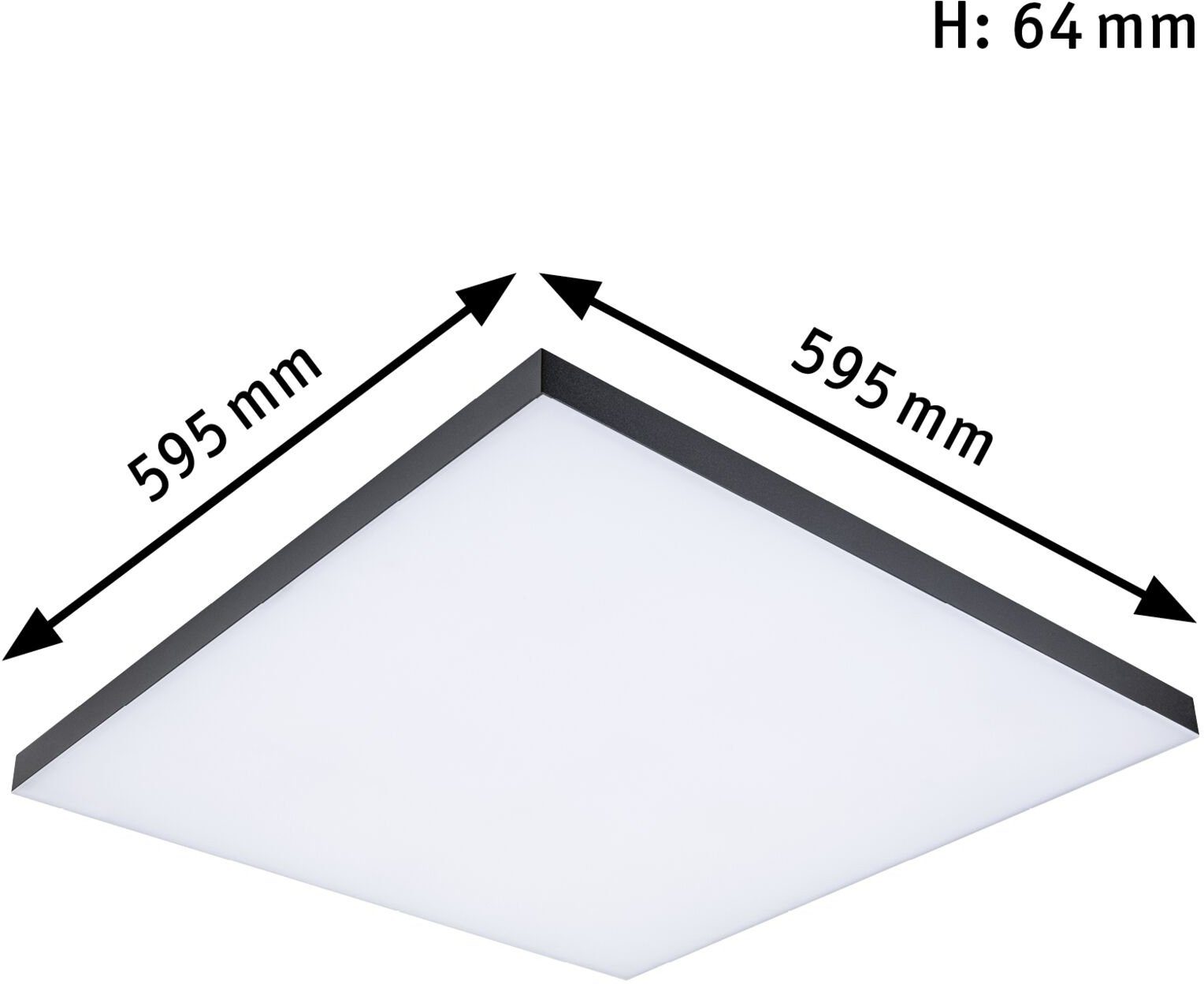 Panel Tageslichtweiß Paulmann LED Rainbow, Velora fest LED integriert,