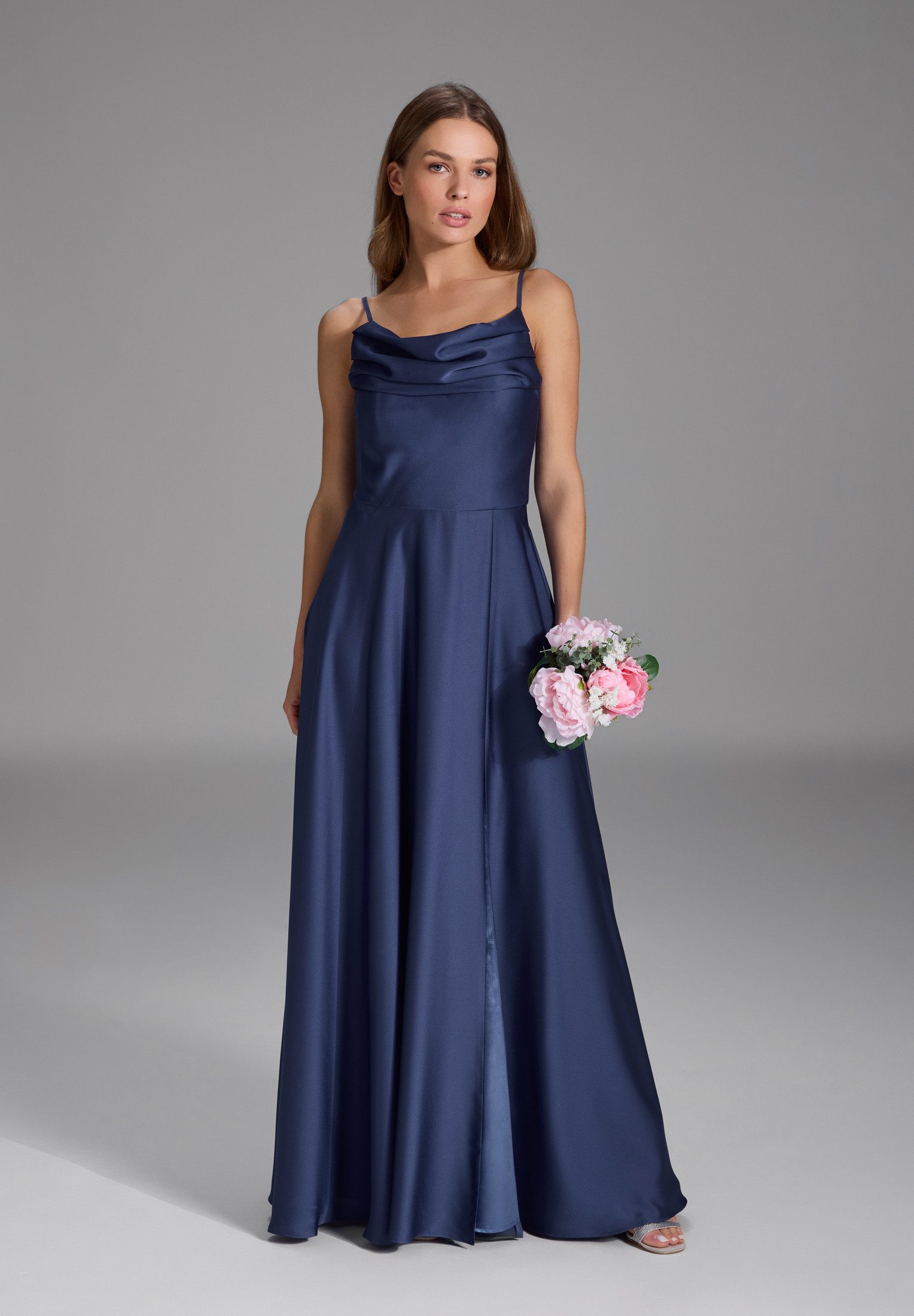 SWING Abendkleid Taillierter Schnitt mit ausgestelltem Rockteil