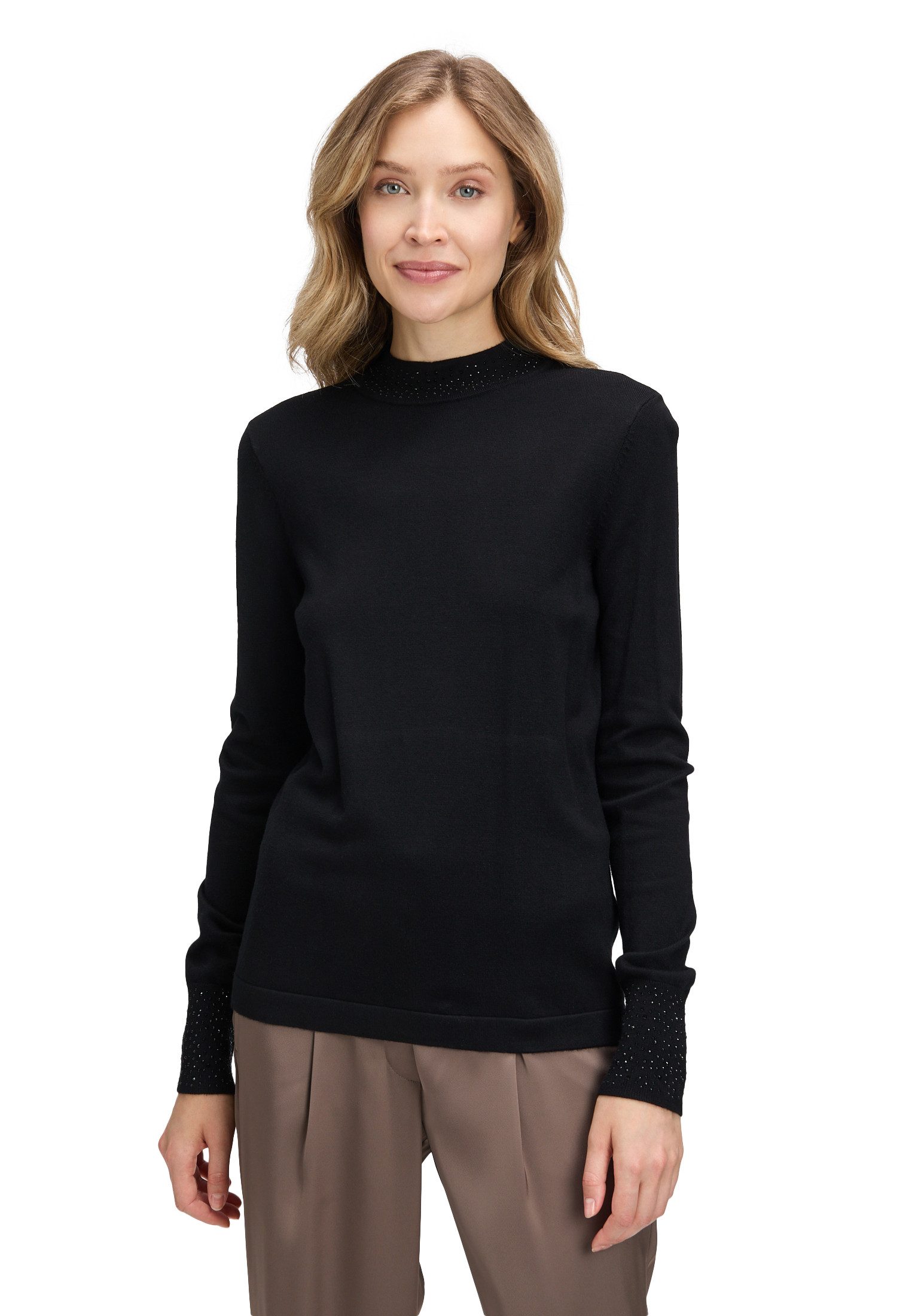 Betty Barclay Strickpullover Damen Feinstrickpullover mit Strass (1-tlg) günstig online kaufen