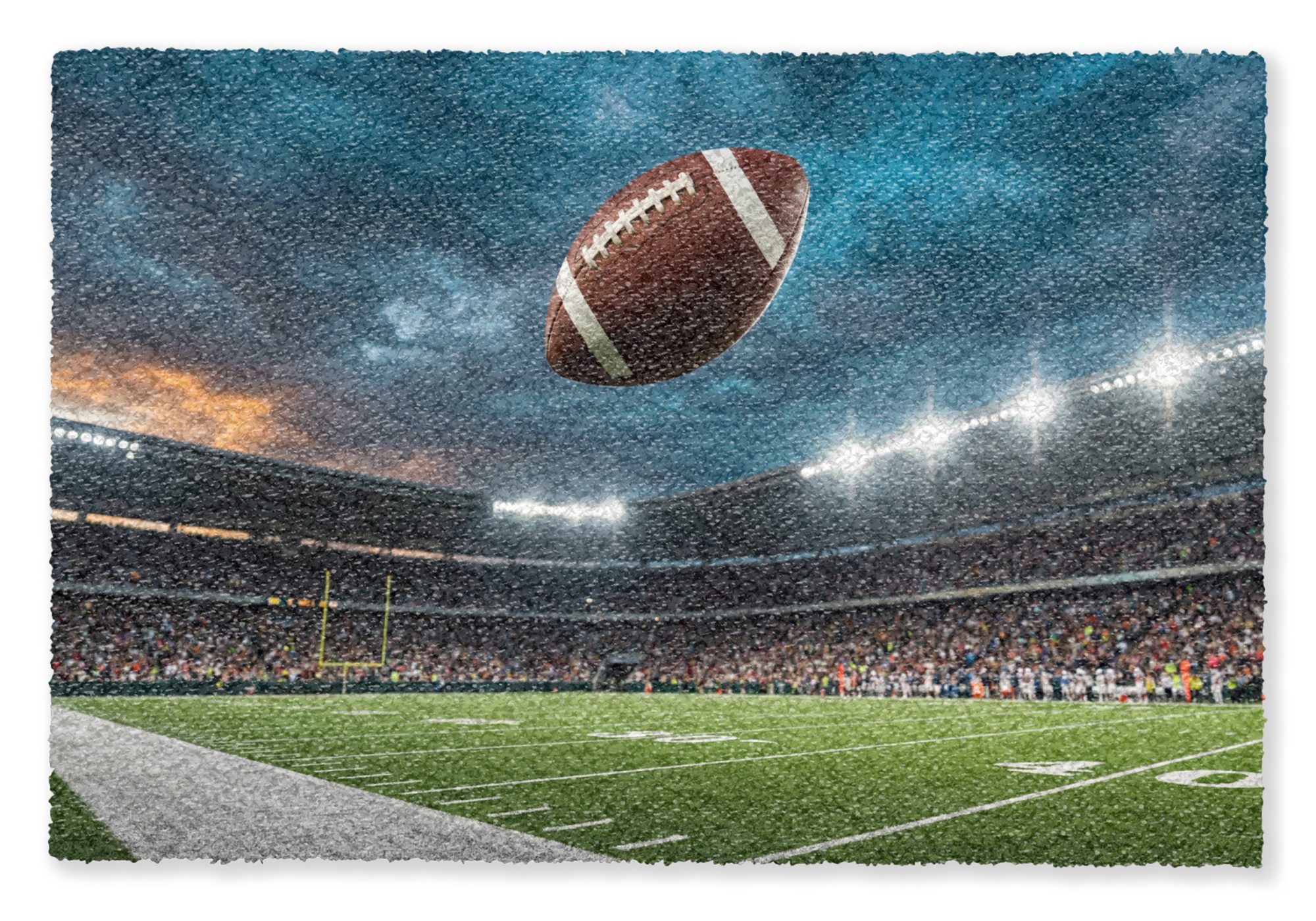 MuchoWow Fußmatte Fußball - Ball - Stadion - Sport, Rechteckig, innen Schmutzfangmatte, Tür, Schmutzfänger Flur, Teppich 60x40 cm