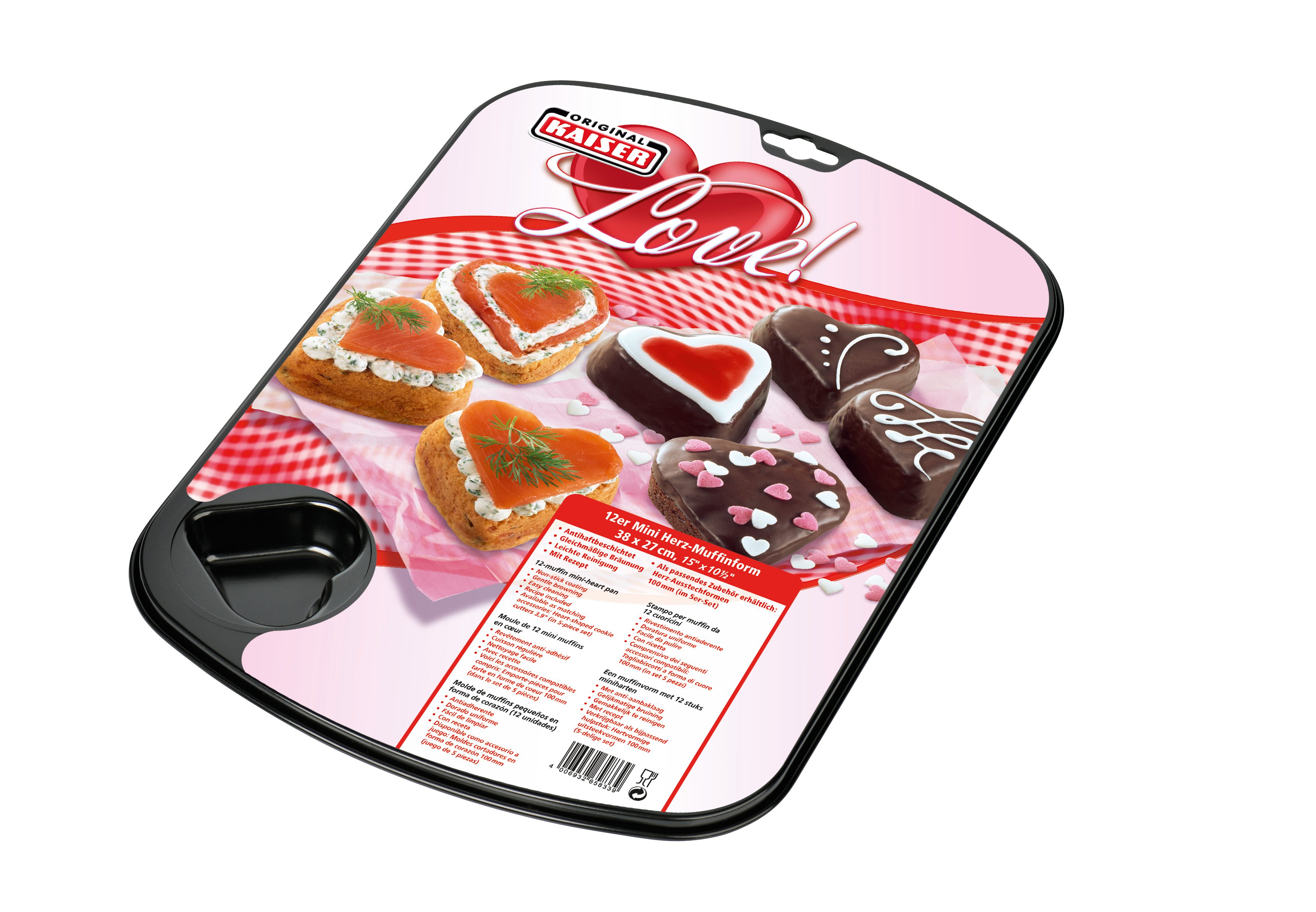 Kaiser Backformen Muffinform 12er Mini-Herz