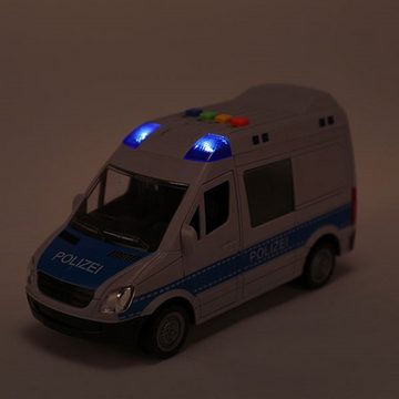 Toi-Toys Spielzeug-Krankenwagen Polizeibus mit Licht Sound und Türen zum öffnen