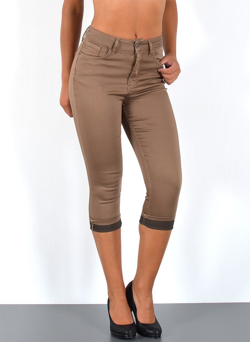 ESRA Caprijeans Damen Capri Jeans Hose günstig online kaufen