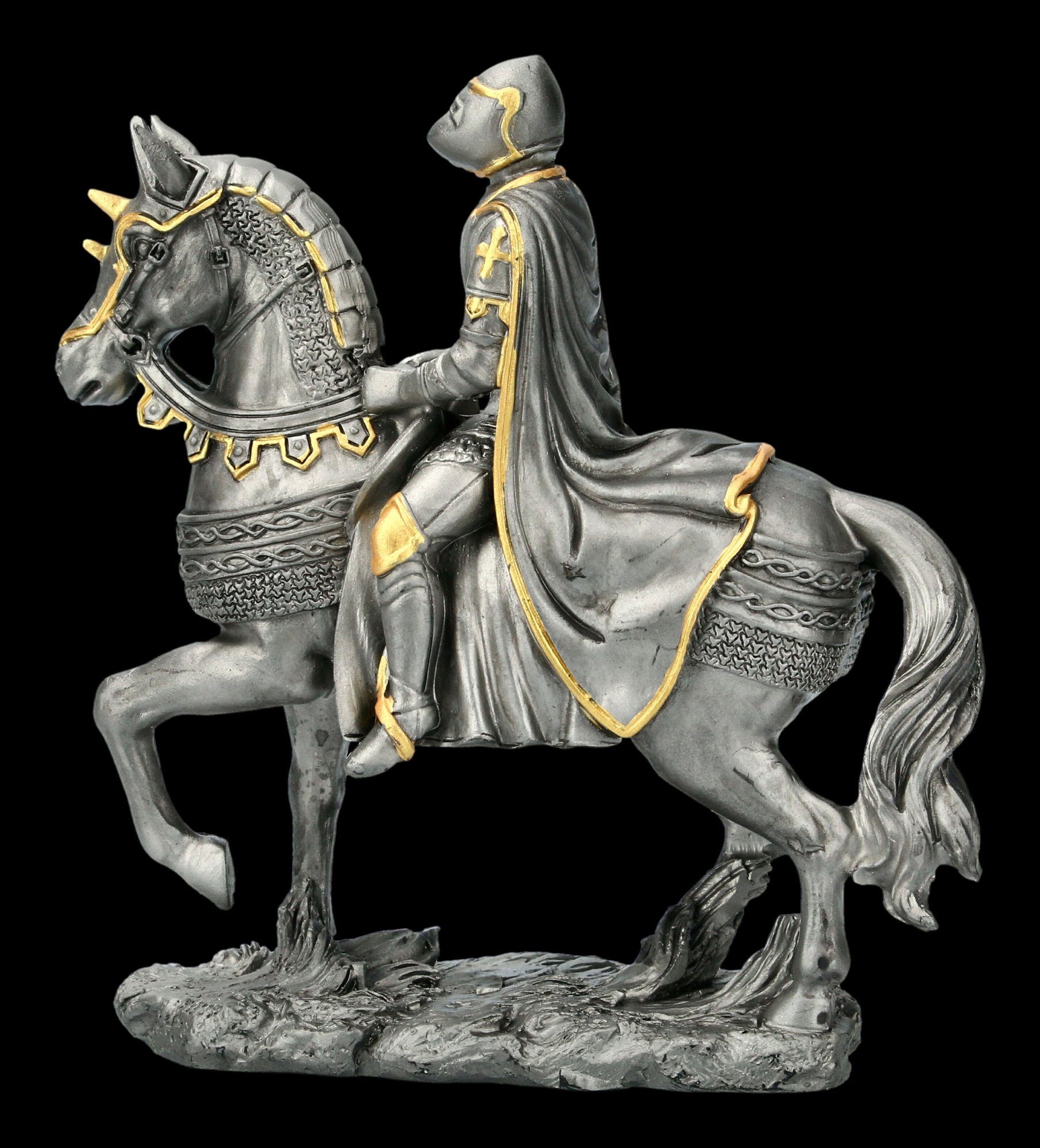 Figuren Shop GmbH Dekofigur - - Now Ritter Mittelalter Figur auf Figur Nemesis Kriegspferd