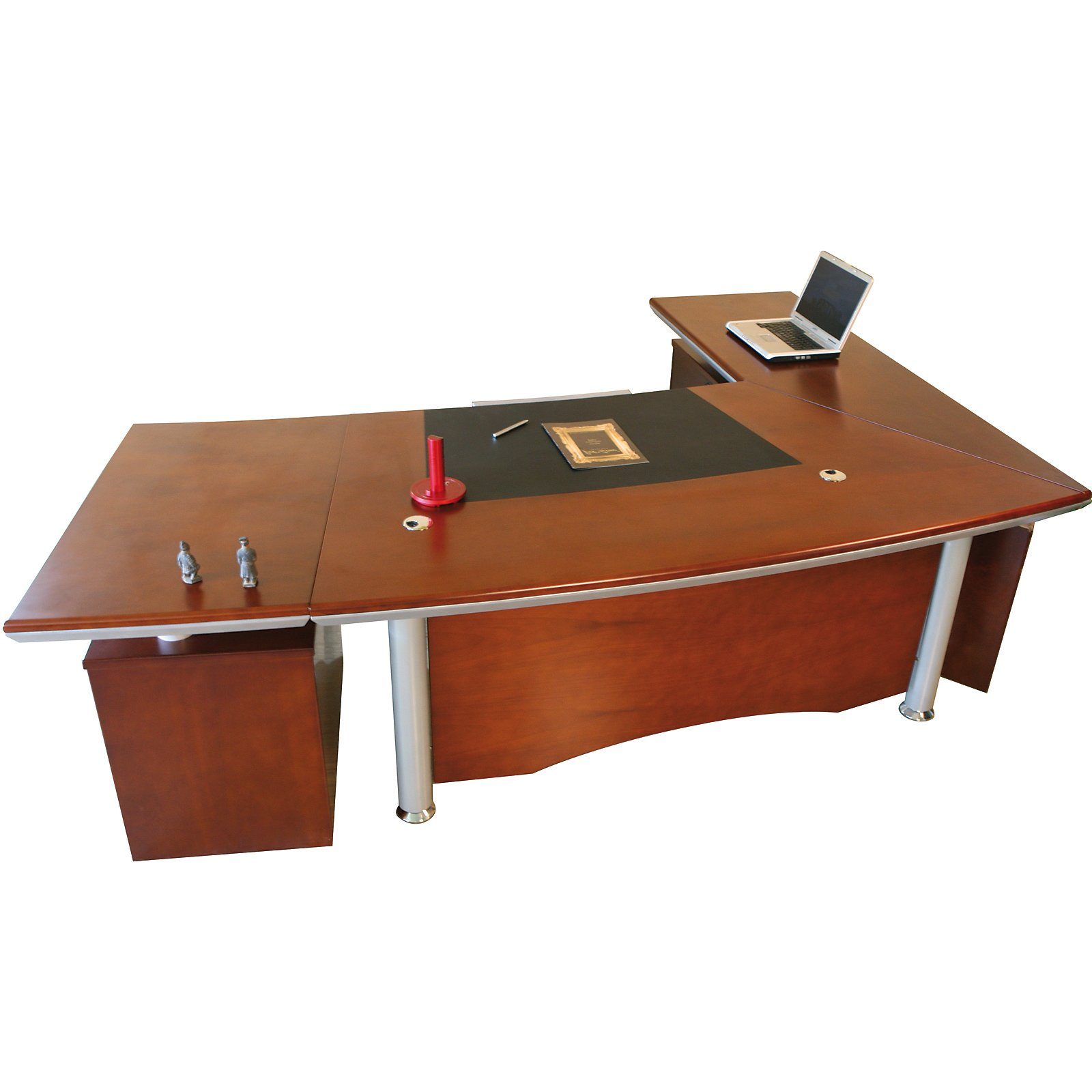 Jet-Line Schreibtisch Büromöbel Chef Schreibtisch BERLIN links 260 cm Fu | Schreibtische
