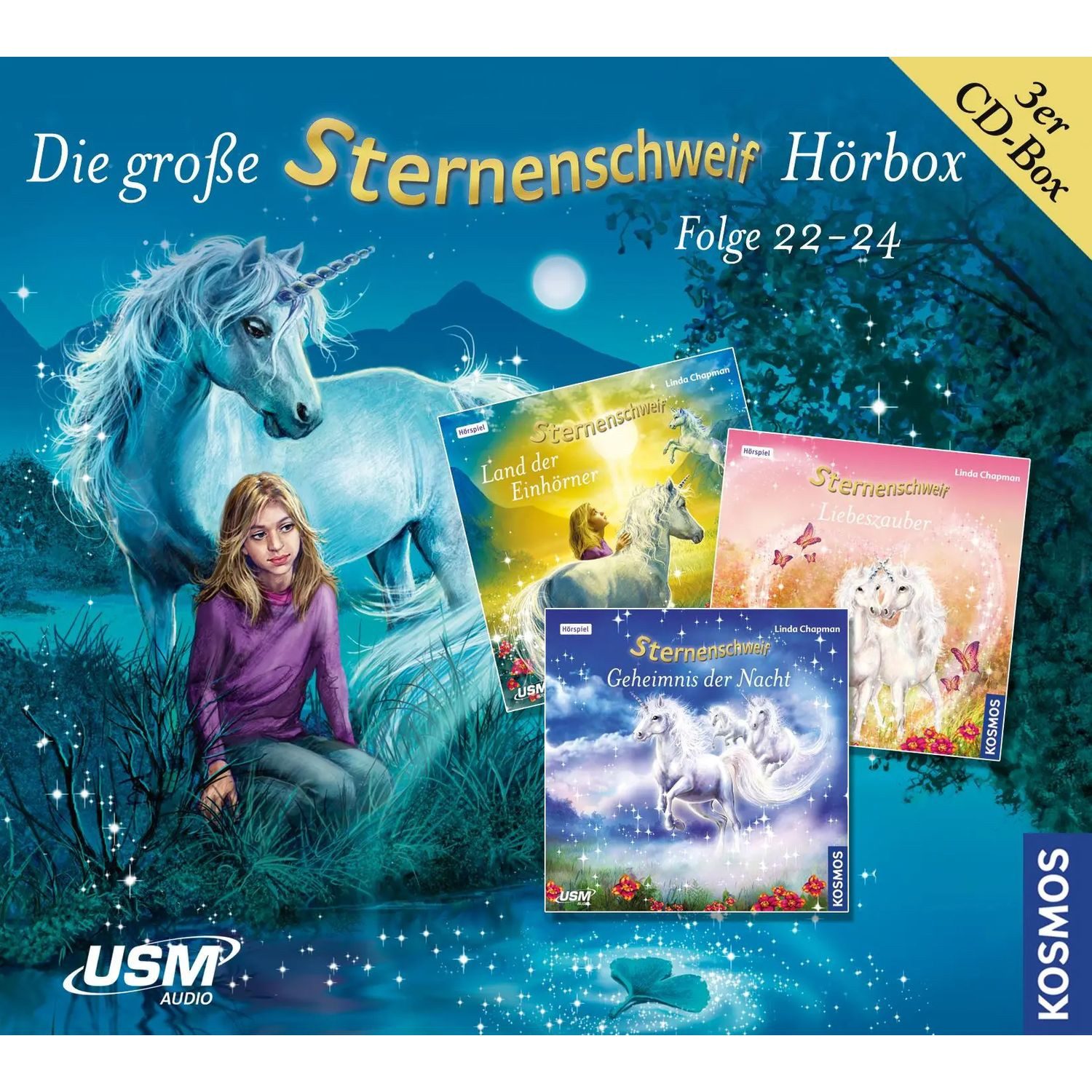 United Soft Media Hörspiel Die große Sternenschweif Hörbox Folge 22-24 (3 Audio-CDs)