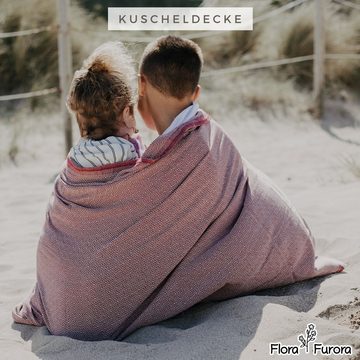 furora HOLIDAY Strandtuch XXL groß 200x200 cm Strand Tuch, aus Baumwolle, Stranddecke, Vielseitig, schöne Farben, hochwertige Verarbeitung