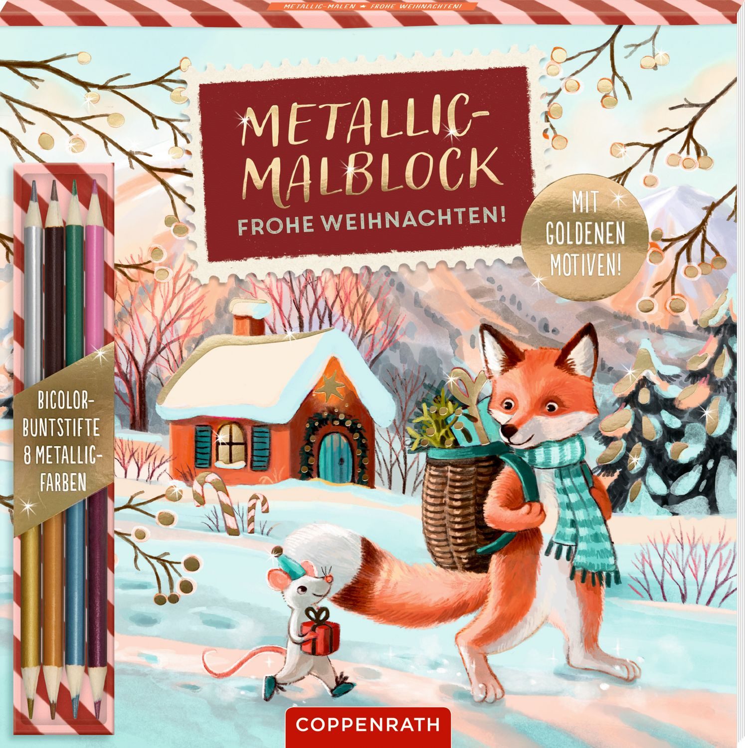 Coppenrath Aquarellpapier Metallic-Malblock