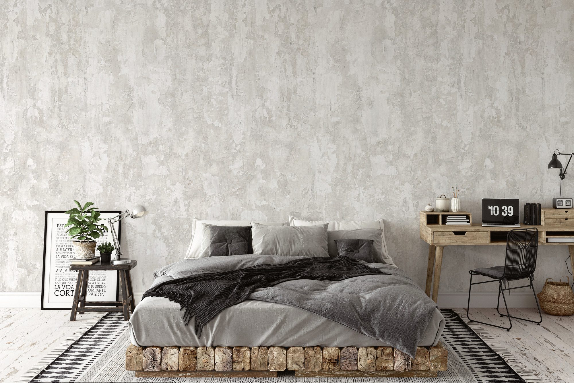 living walls Vliestapete LIMITED – Vintage Holzpaneele Fototapete, leicht strukturiert, realistisch, Antikoptik, Holz, (3 St), Verwitterte Holzplanken mit authentischer Patina