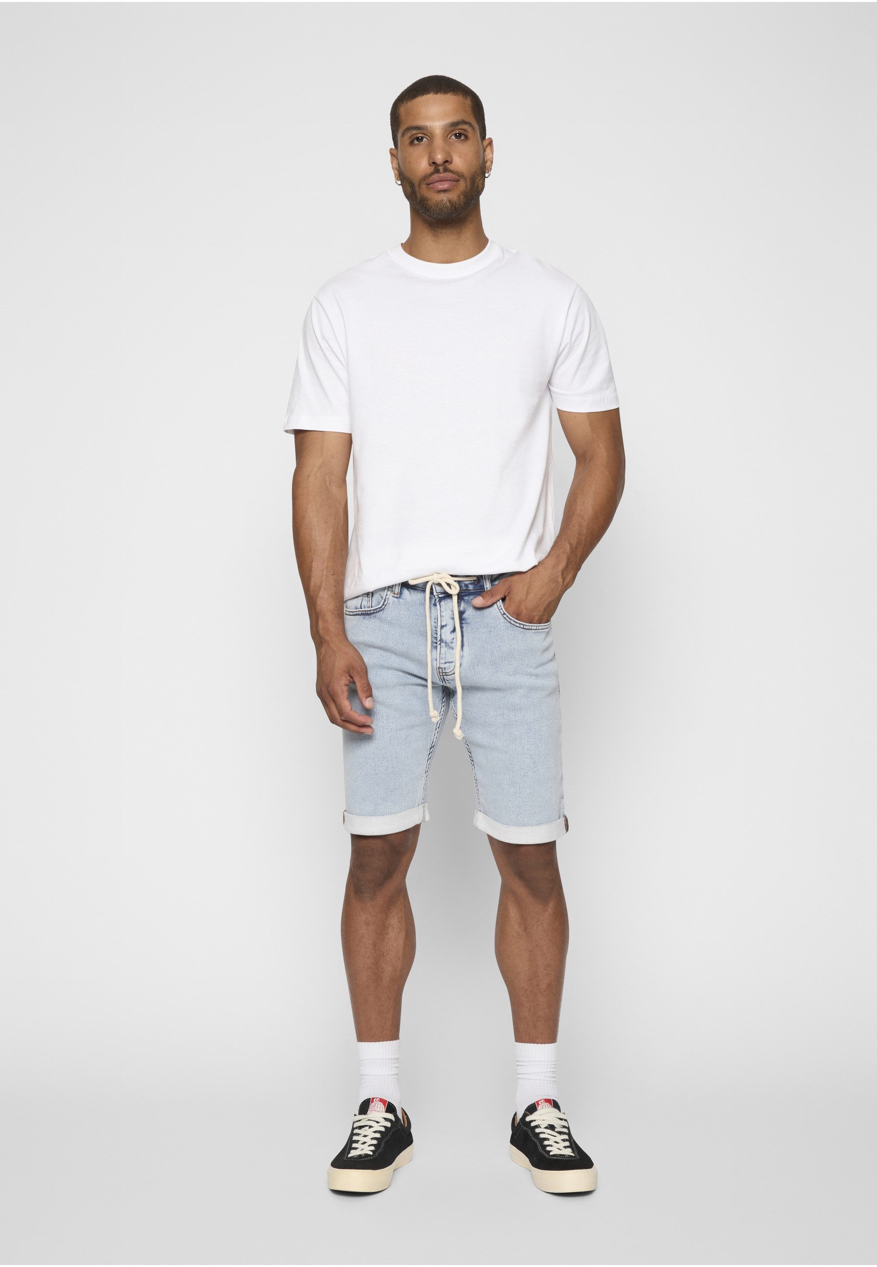 2Y Premium Stoffhose 2Y Premium Herren 2Y Basic Slim Fit Denim Shorts (1-tlg)