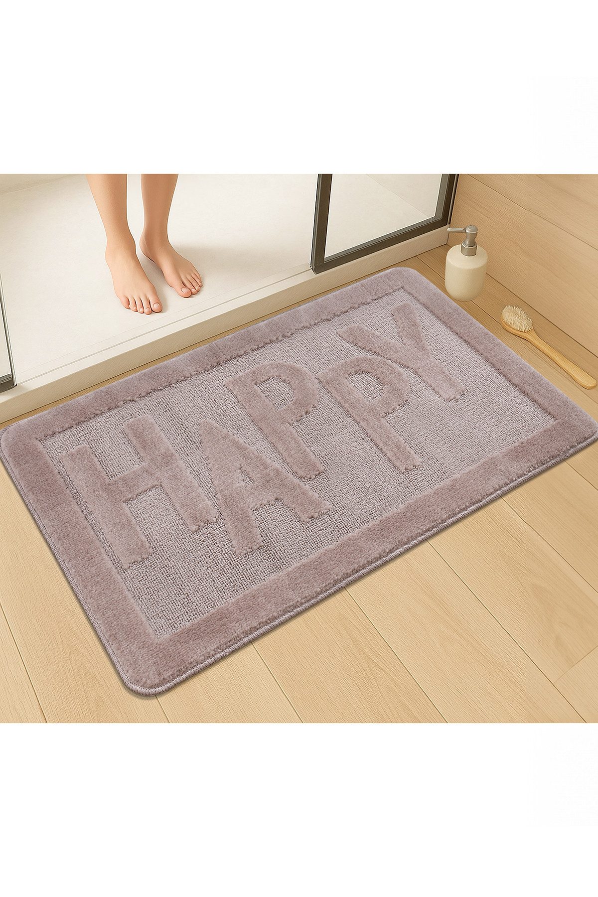 Rugium Badematte Happy Badematte, Badematte, bedruckter günstig online kaufen
