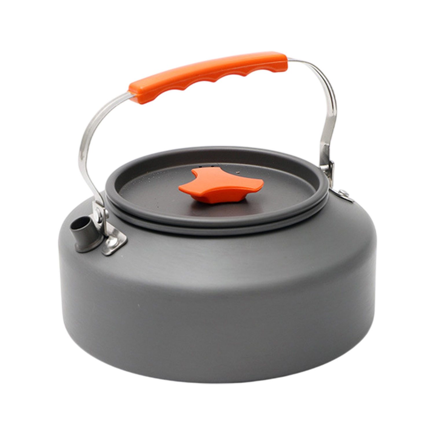 Refttenw Wasserkessel Camping Wasserkocher,mit klappbarem Haltegriff,1.6L