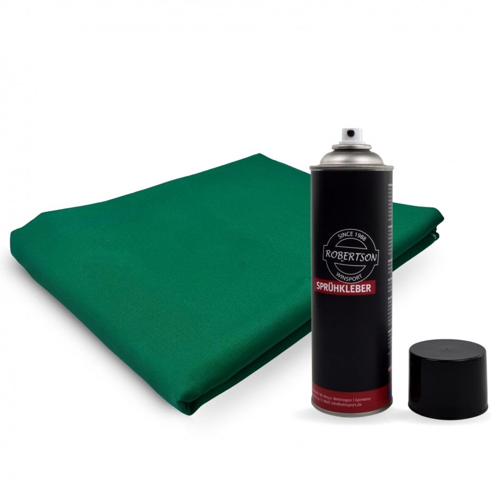 Winsport Billardtisch Billardtuch Arizona gelb-grün bis 8ft. inkl. Sprühkleber.