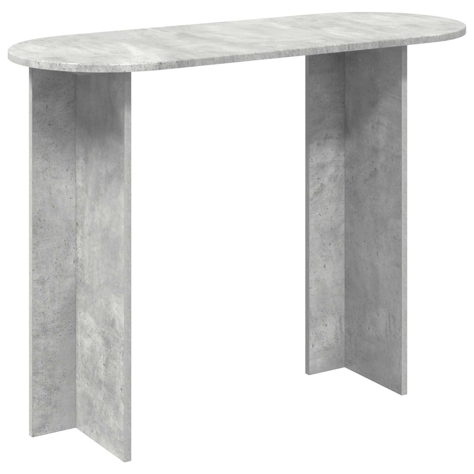 vidaXL Konsolentisch Konsolentisch Betongrau 100 x 39,5 x 75 cm Holzwerkstoff (1-St)