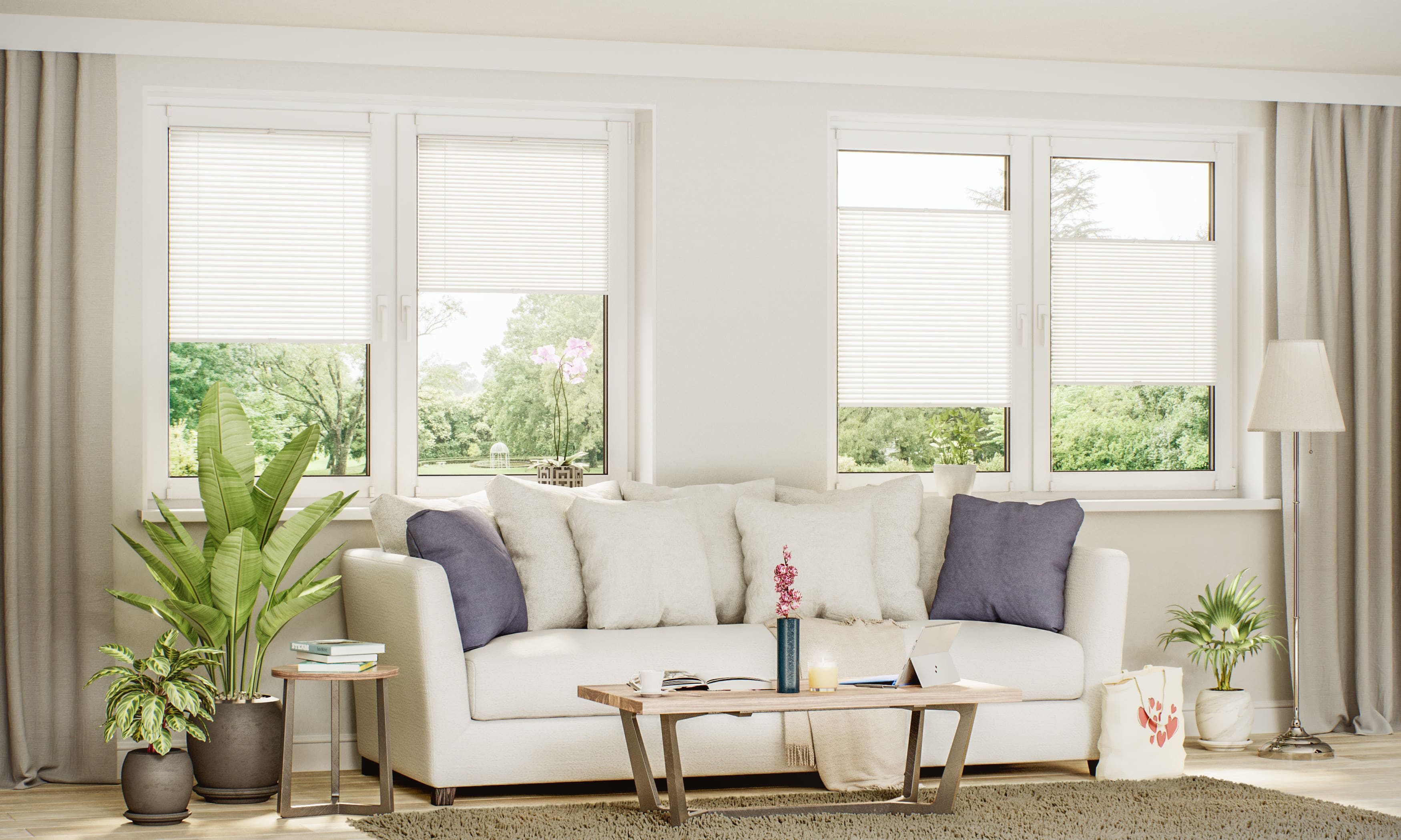 Sonello Plissee ohne Bohren Rollo Klemmfix für Fenster & Tür Lichtschutz, blickdicht, ohne Bohren, verspannt, Klemmfix, 30cm x 100cm Türkise Faltrollo, Easyfix, Sonnenschutzrollo, Jalousie