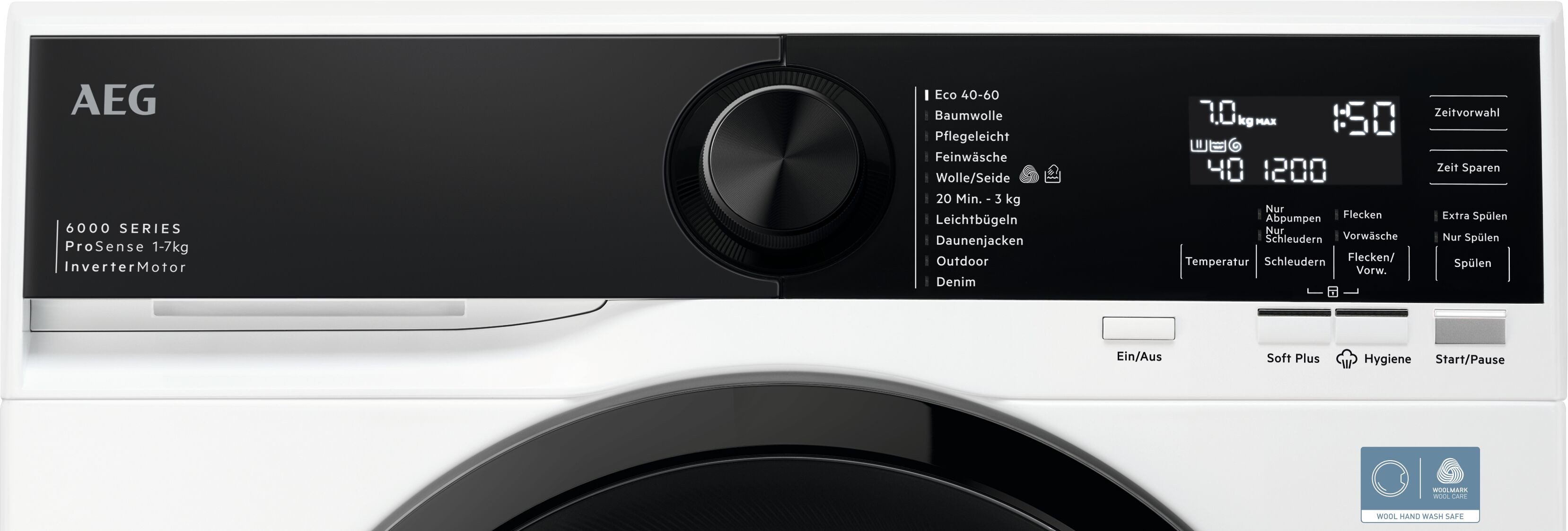 AEG Waschmaschine 6000 ProSense® LSR6FA75470, 7 kg, 1400 U/min, Hygiene-Programm mit Dampf entfernt über 99,99 % der Viren & Bakterien