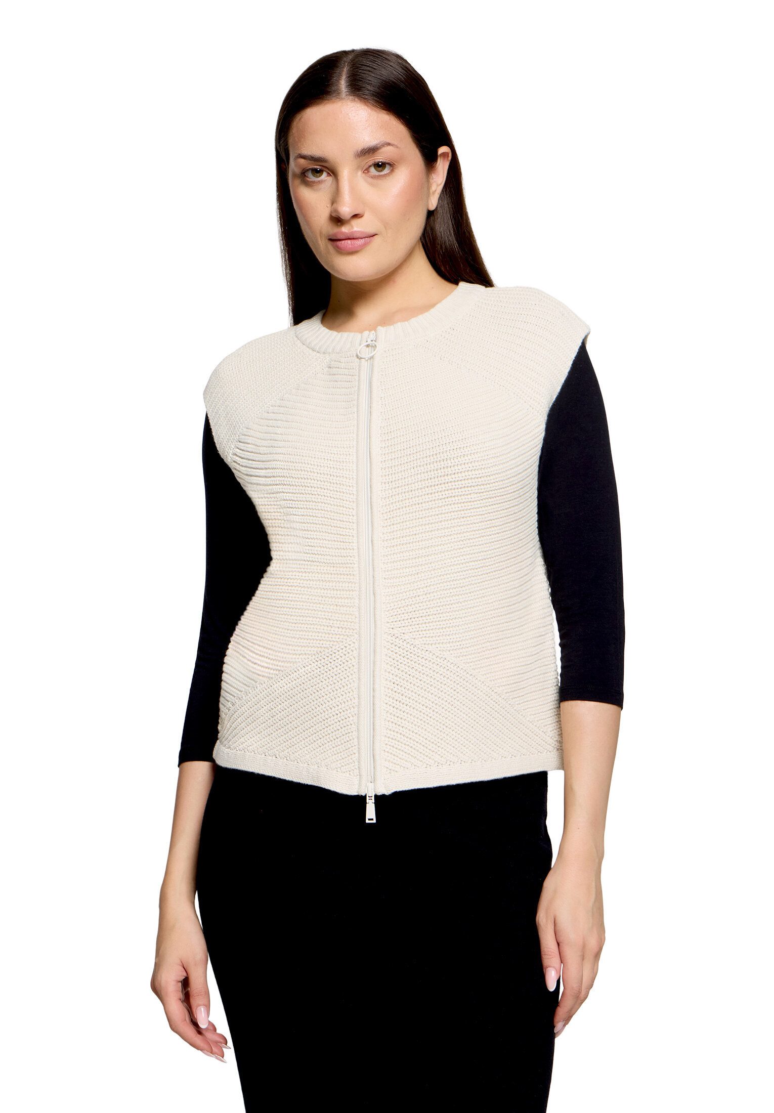 Betty Barclay Strickjacke Damen ohne Arm (1-tlg)