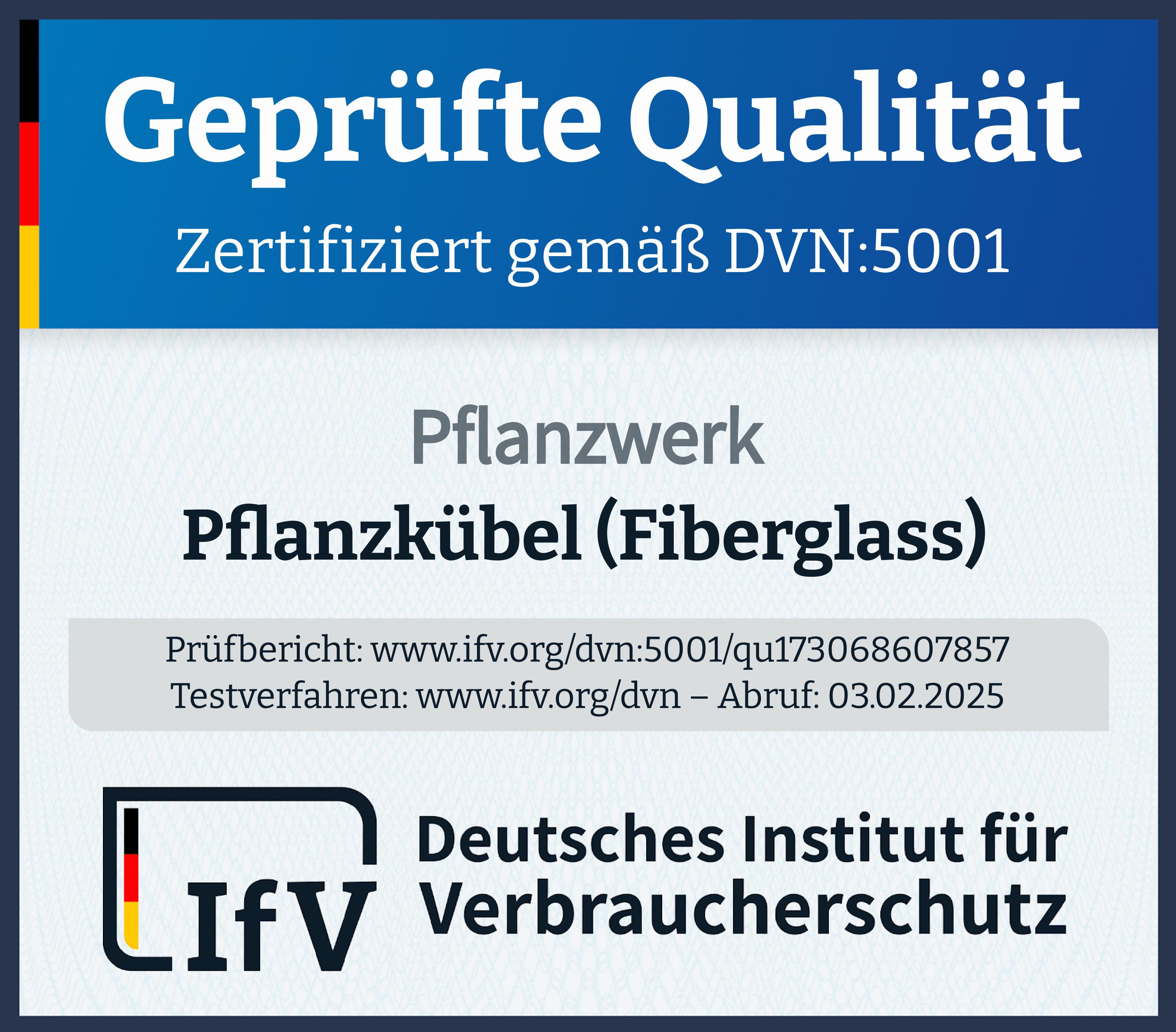 Pflanzwerk® Pflanzkübel CUP Premium Fiberglas Blumenkübel Frostbeständig mit Lotus-Effekt, Lotus-Effekt - Handgefertigt - Rund - Frostbeständig